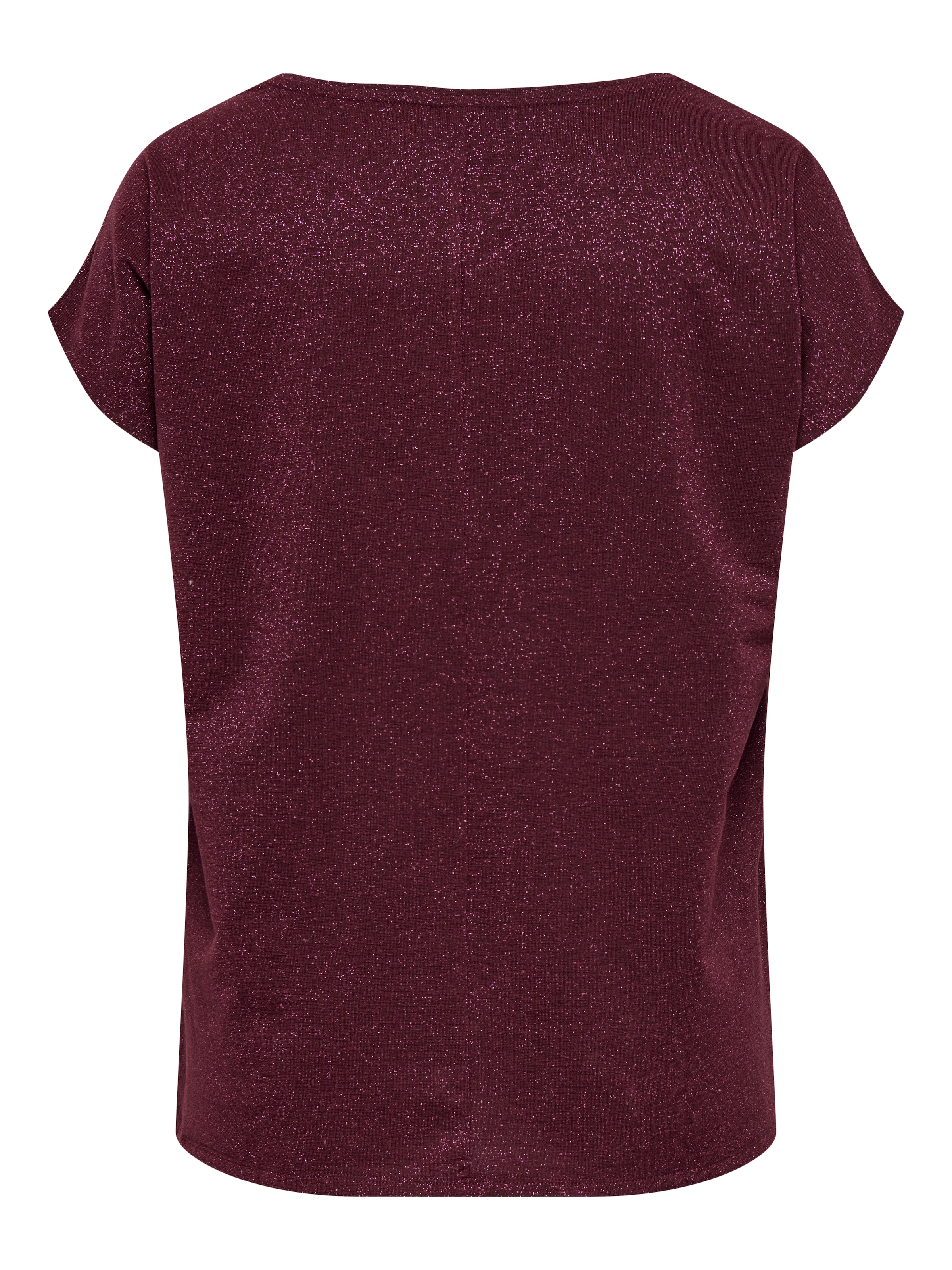 ONLY CARMAKOMA Kurzarmshirt »CARMOSTER GLITTER S/S TOP JRS NOOS« Viskosemischung, regular fit