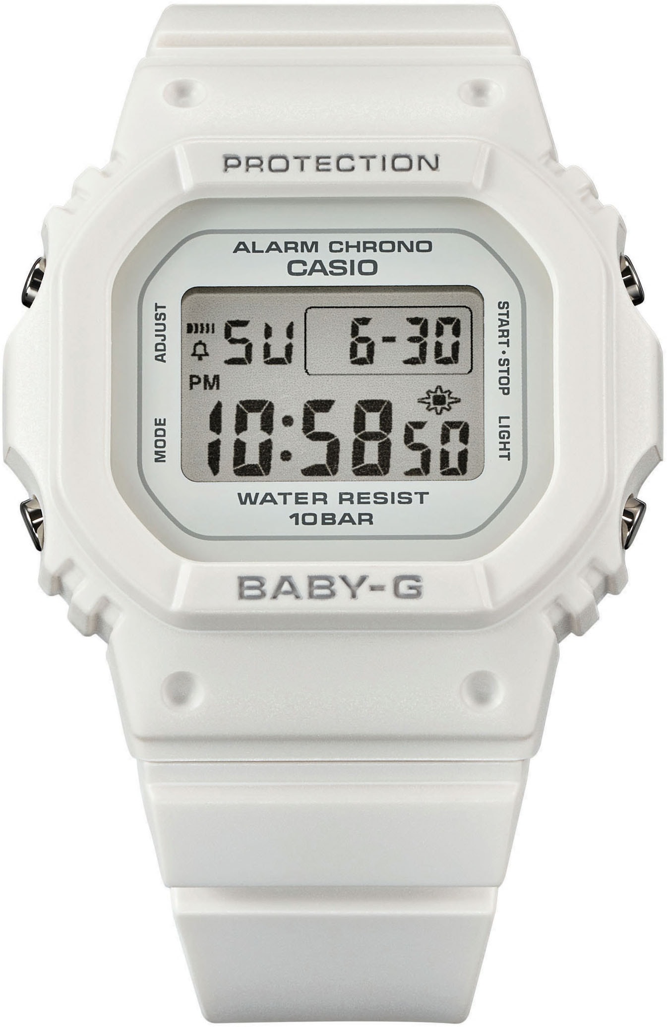 CASIO BABY-G Chronograph, Quarzuhr, Armbanduhr, Damenuhr, automatischer Kalender, digital, Timer