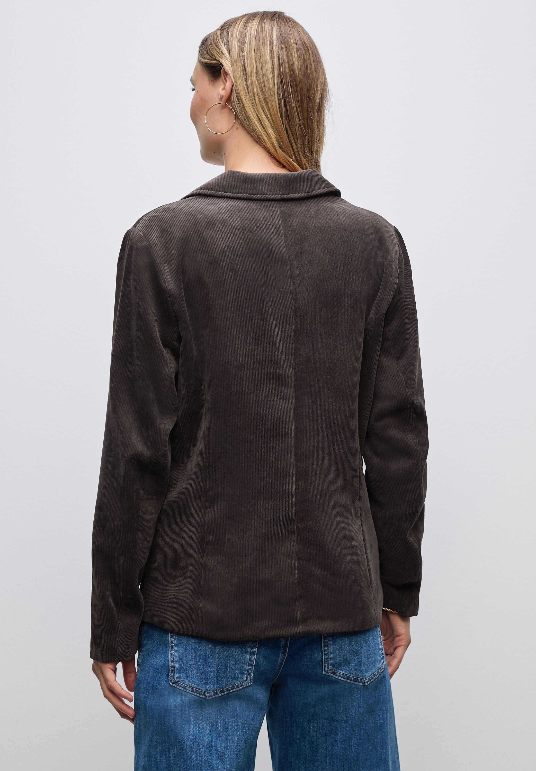 STREET ONE Kurzblazer, mit Reverskragen und aus Cord
