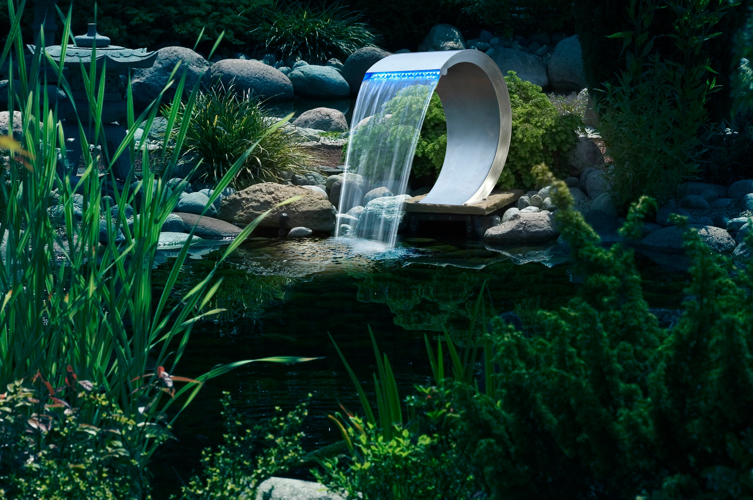 Ubbink Wasserfall »Mamba LED«, Edelstahl