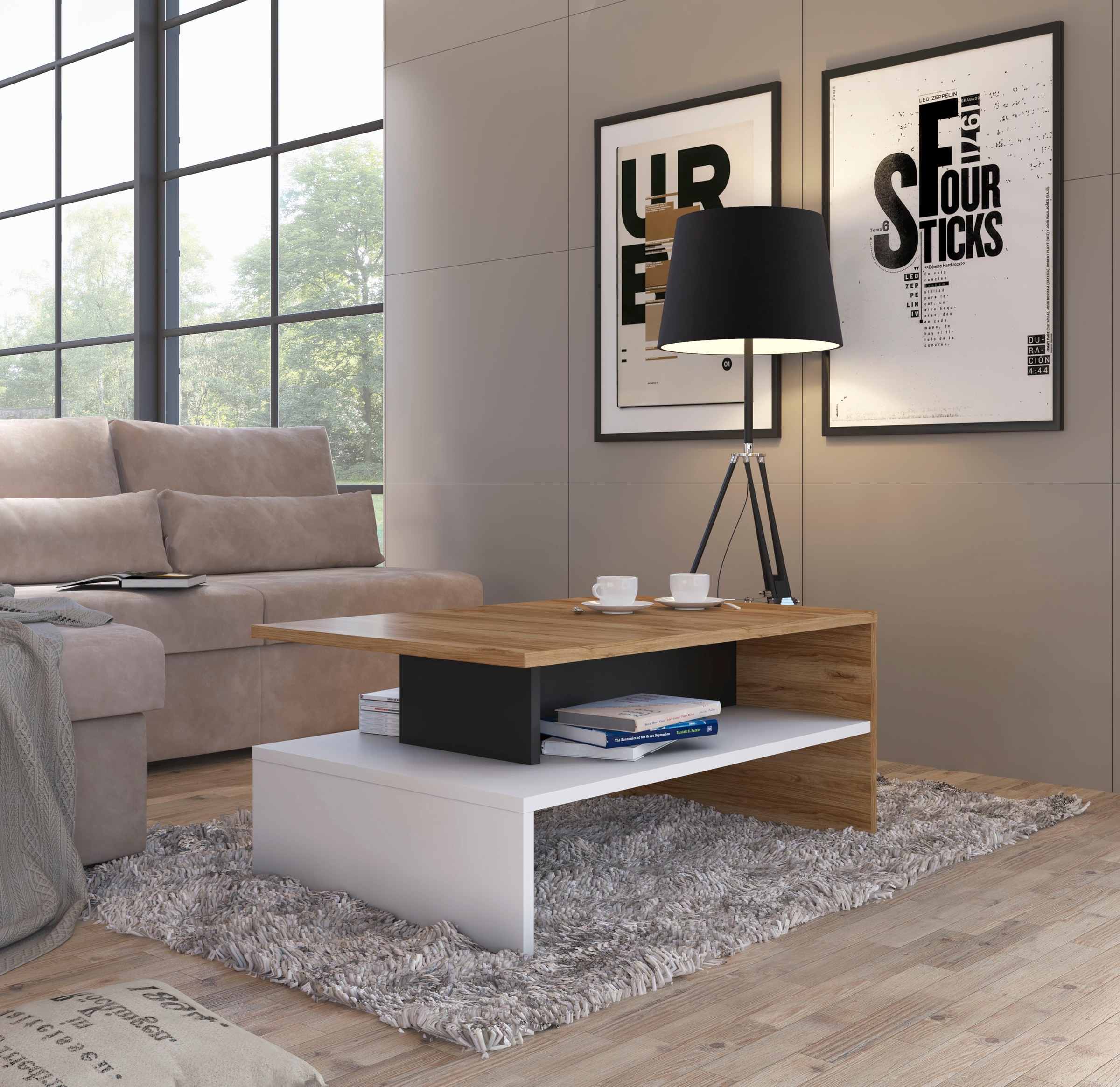Home affaire Couchtisch "Novena" Breite 100 cm