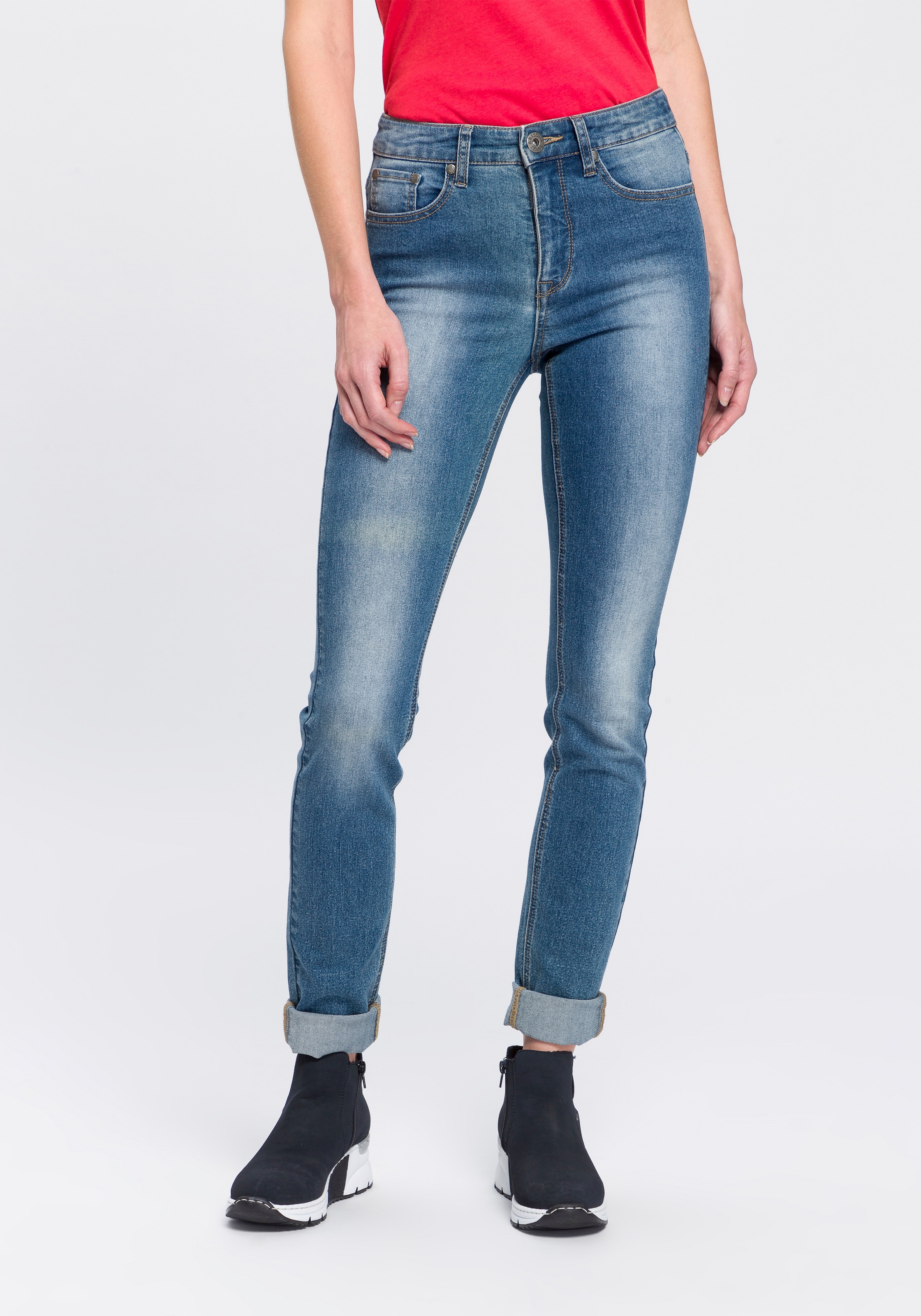 Arizona Skinny-fit-Jeans »Shaping«, High bei ♕ Waist