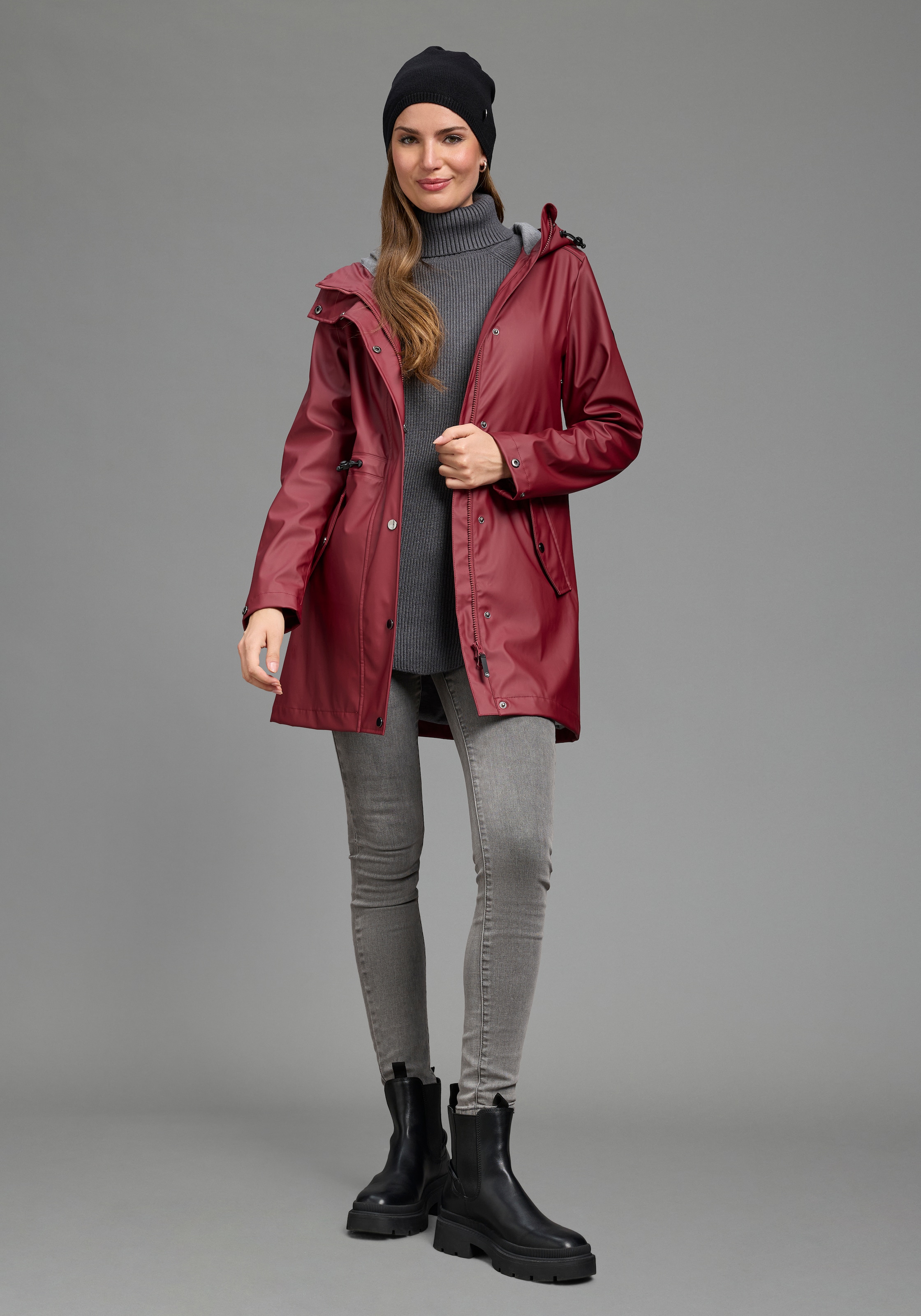 Polarino Regenjacke mit Kapuze