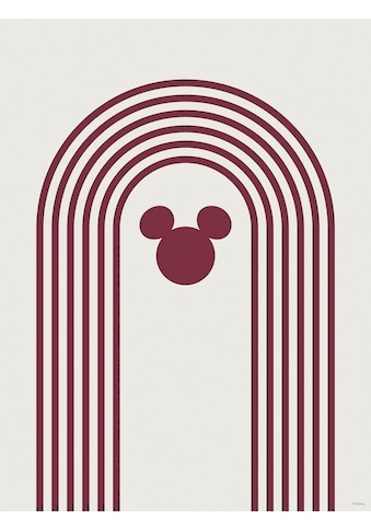 Wandbild »Minimal Mickey«, (1 St.), Deutsches Premium-Poster Fotopapier mit...