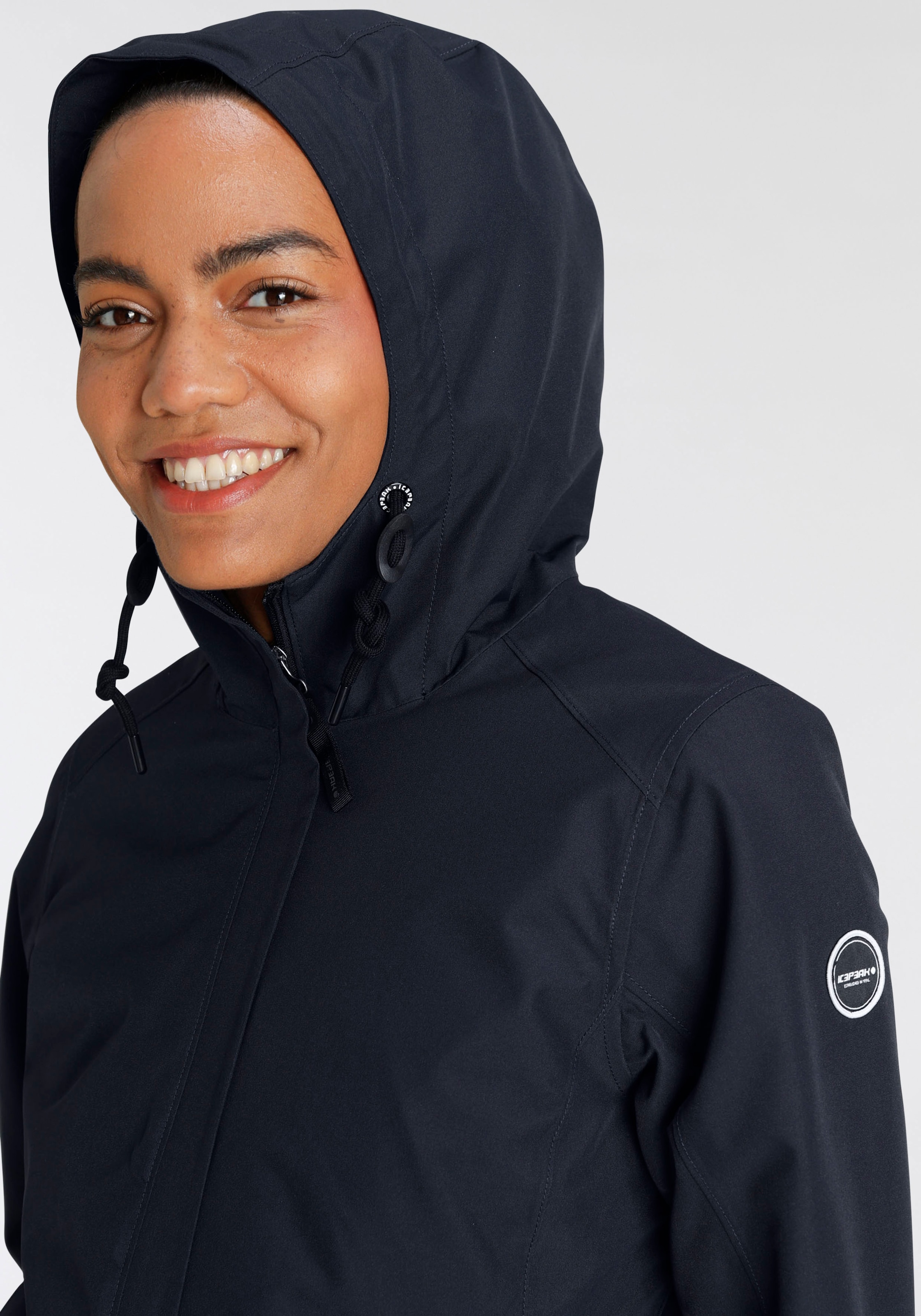 Icepeak Funktionsjacke »D FUNKTIONSJACKE ADENAU«, mit bei Winddicht & Kapuze, ♕ Wasserdicht