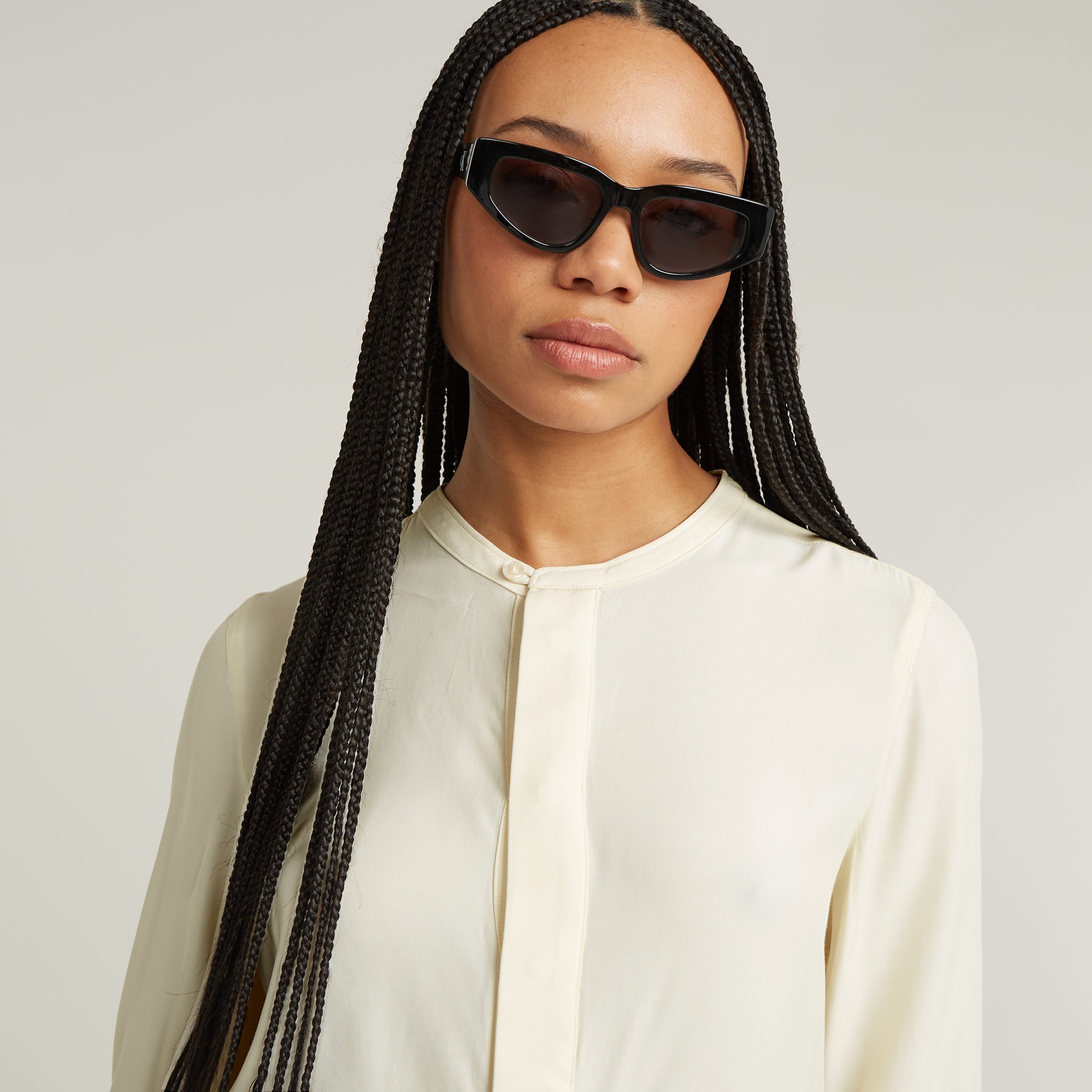 G-STAR Langarmbluse »Half Placket Top ls wmn«, mit verdeckter Knopfleiste
