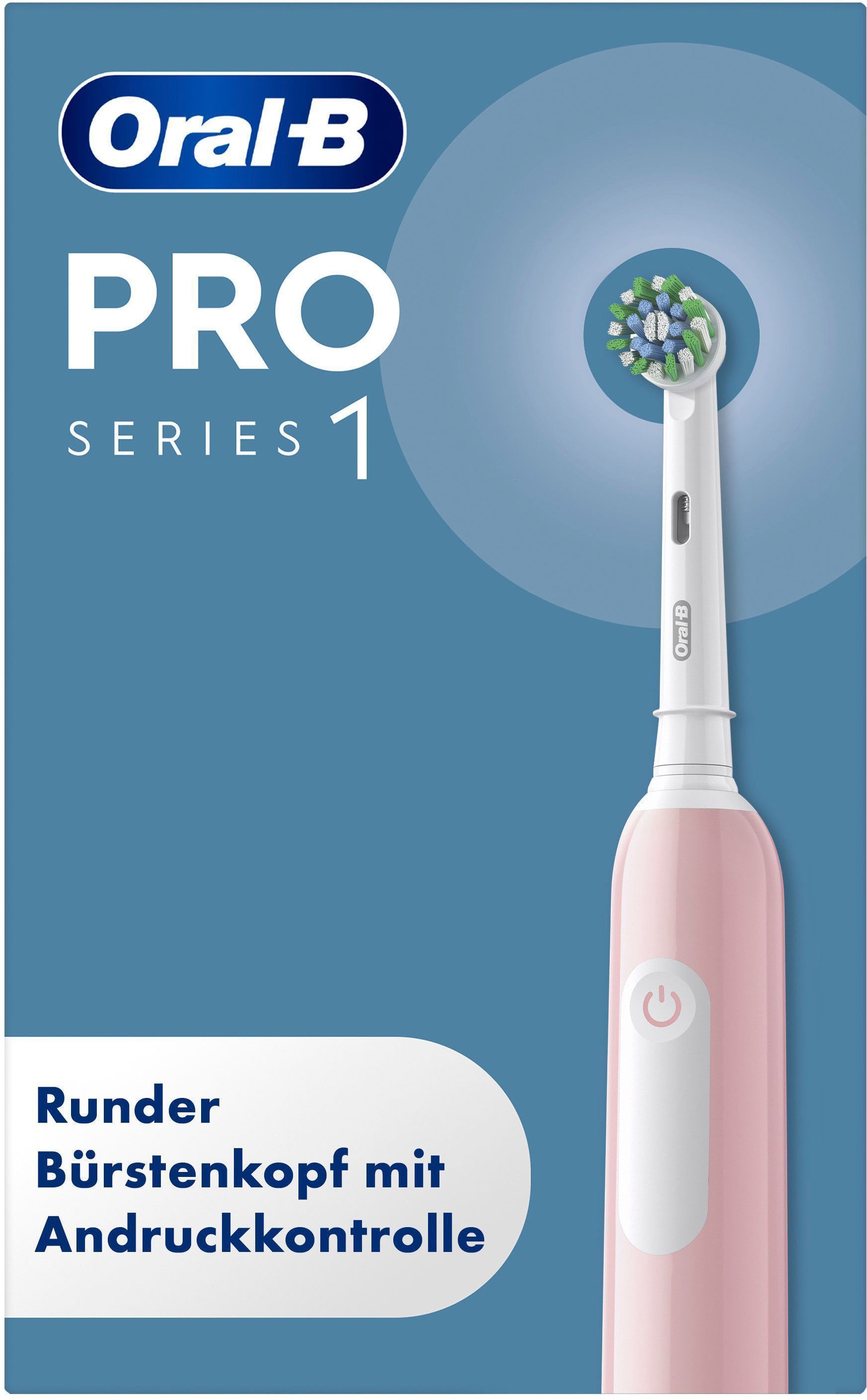 Oral-B Elektrische Zahnbürste "PRO Series 1" 1 Stk. Aufsteckbürsten Drucksensor