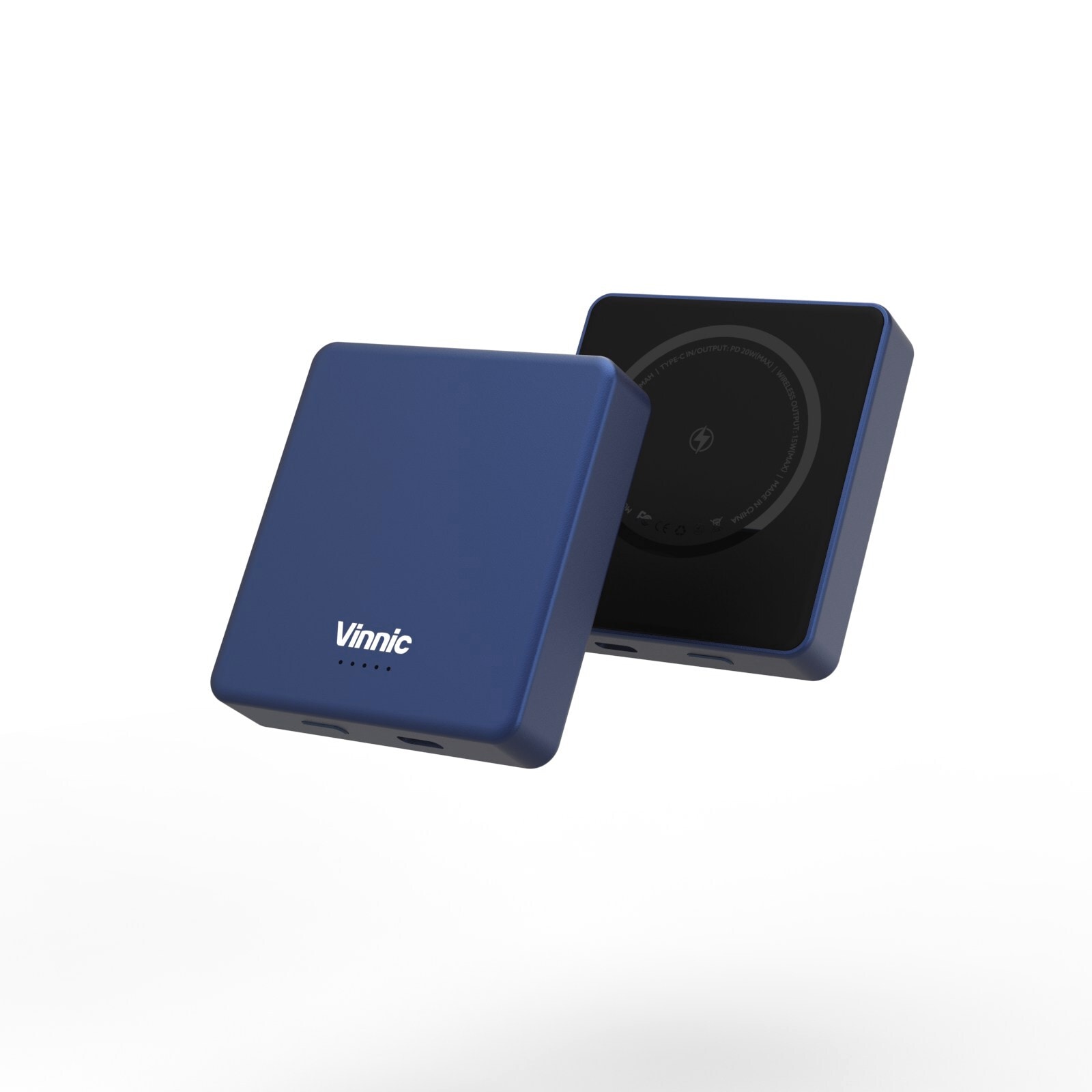 Vinnic Powerbank »MANA Magnetic Wireless Powerbank 8.000mAh«, Vinnic MANA Magnetic Wireless Powerbank 8.000mAh,blue