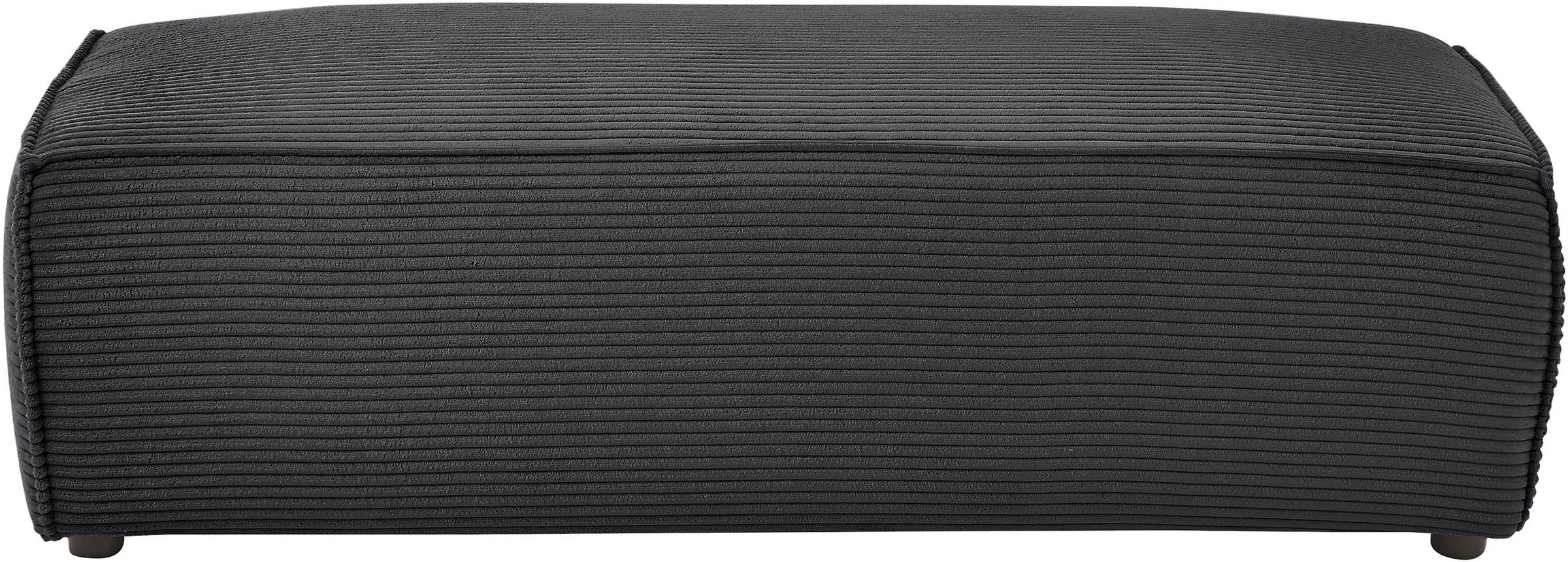 Home affaire Hocker »NEU: SHERWOOD XXL, Polsterhocker, Cord, Webstoff« rechteckig, bequemer Sitzkomfort, 130/60/44 cm, Krokodilverbinder