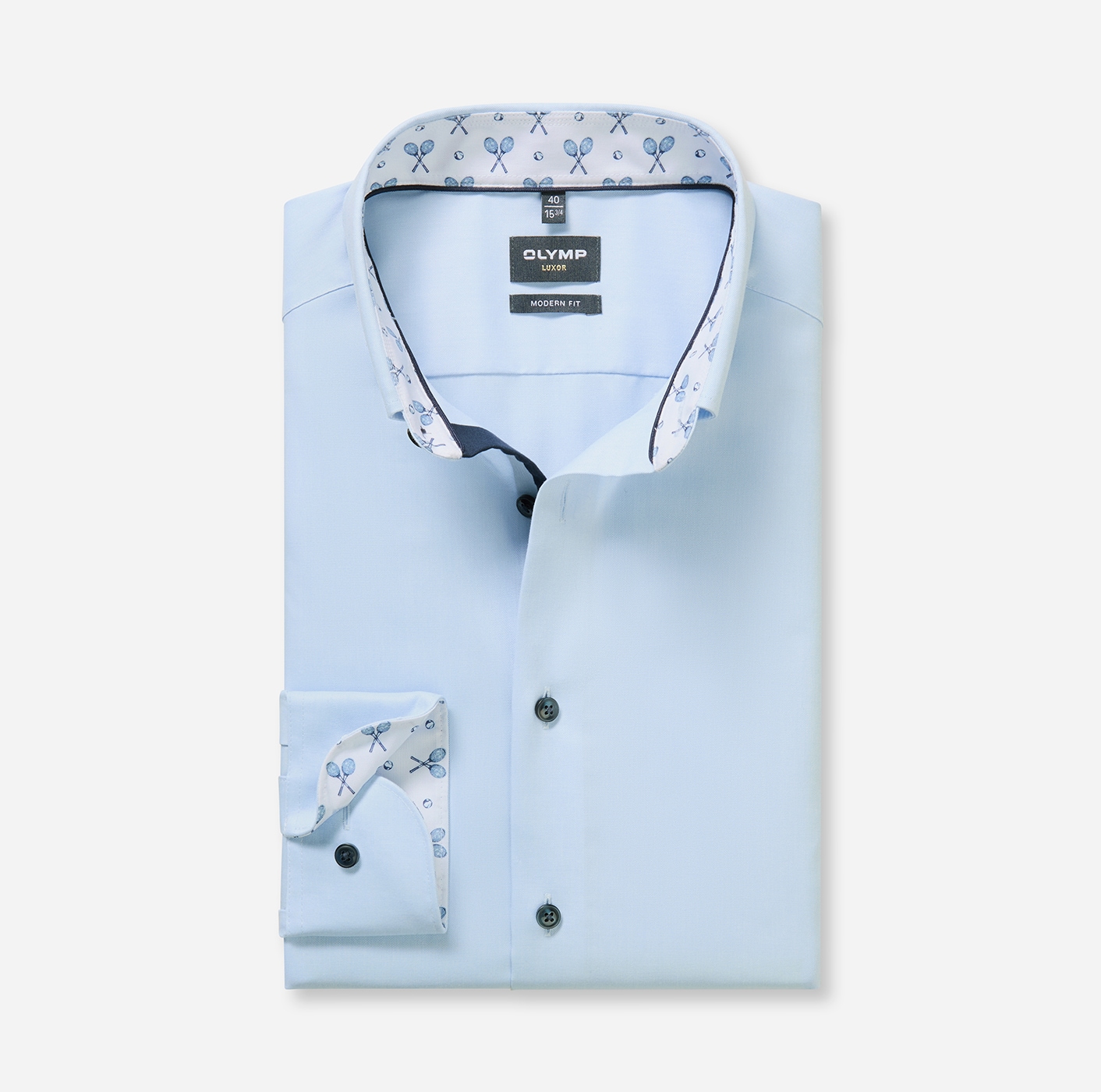 OLYMP Langarmhemd »Luxor« modern fit, Button-down-Kragen, Businesshemd