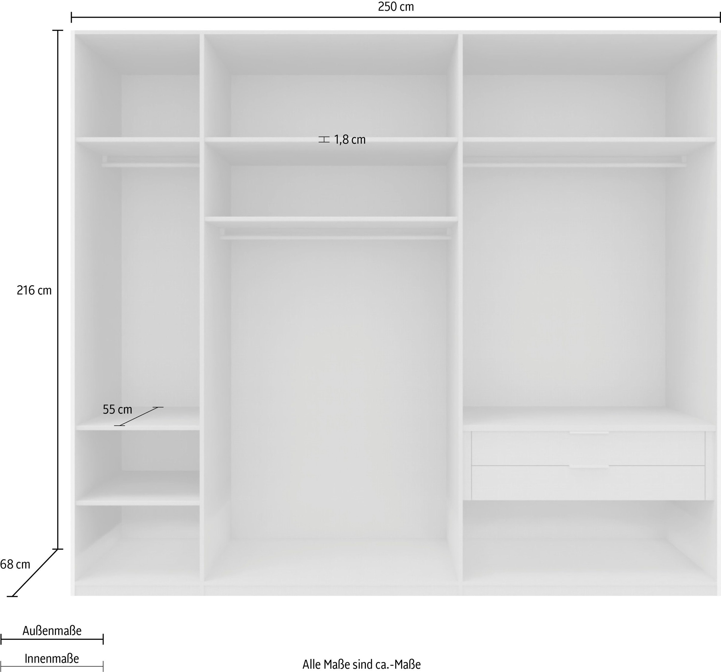 Express Solutions Schwebetürenschrank »SWIFT«, wahlweise inkl. Zubehör-Paket