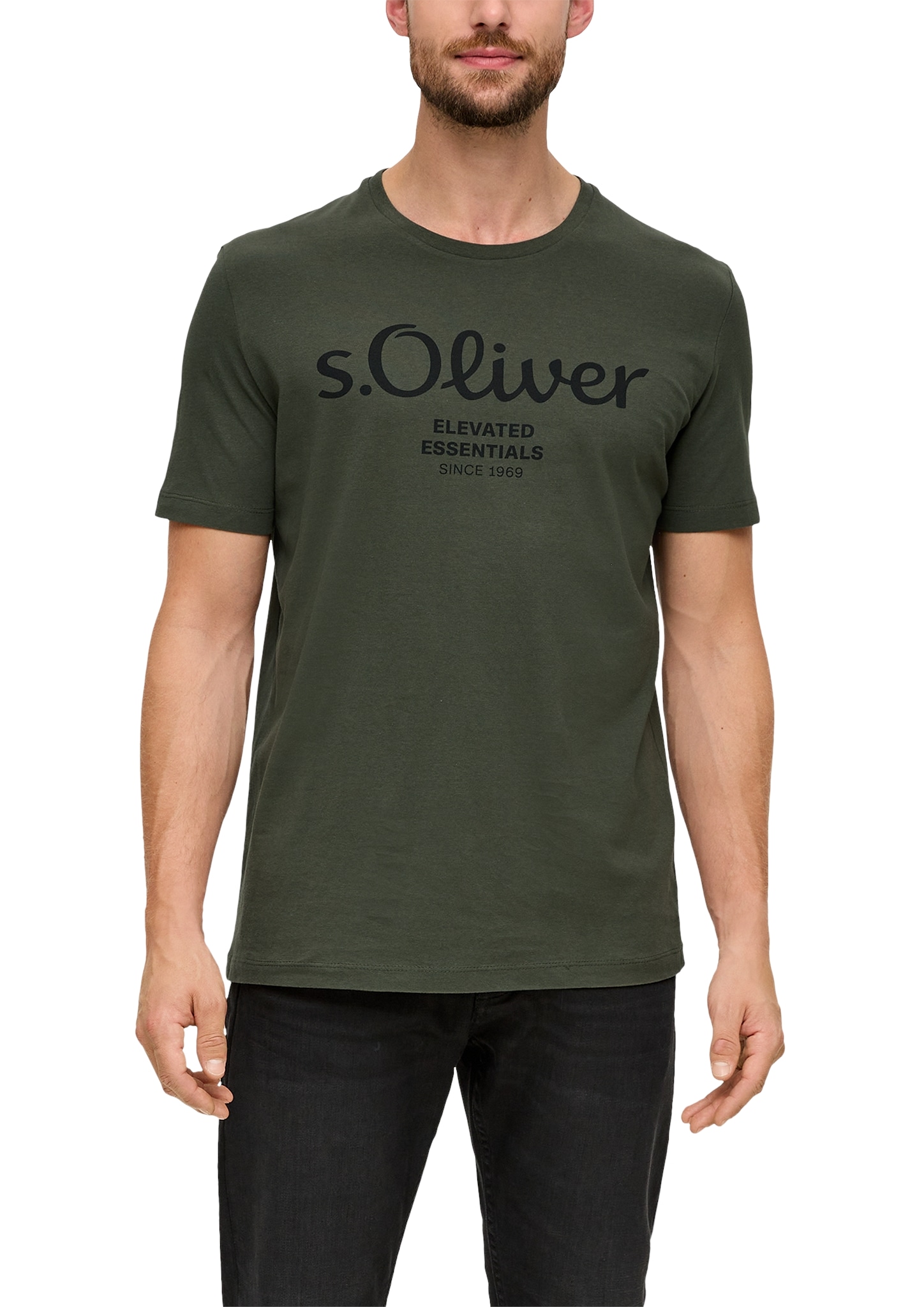 s.Oliver T-Shirt, aus atmungsaktiver Baumwolle