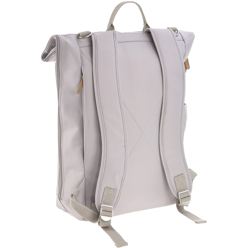 LÄSSIG Wickelrucksack »Green Label, Rolltop, Grey«