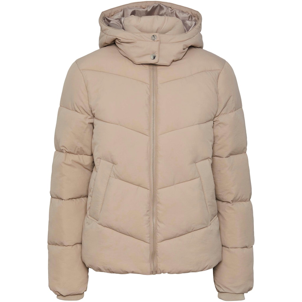 pieces Steppjacke »PCJAMILLA SHORT PUFFER JACKET NOOS BC«, mit Kapuze