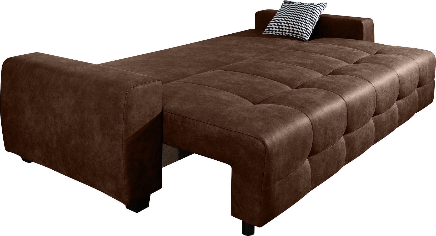 COLLECTION AB Schlafsofa »Bella, B: 241 cm, Liegefl. 142x194 cm« mit Bettfunktion, Bettkasten & 2 Zierkissen, Federkern