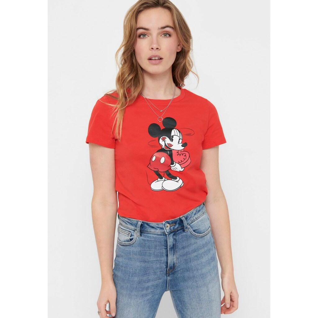 Only Print-Shirt, mit Disney Motiv