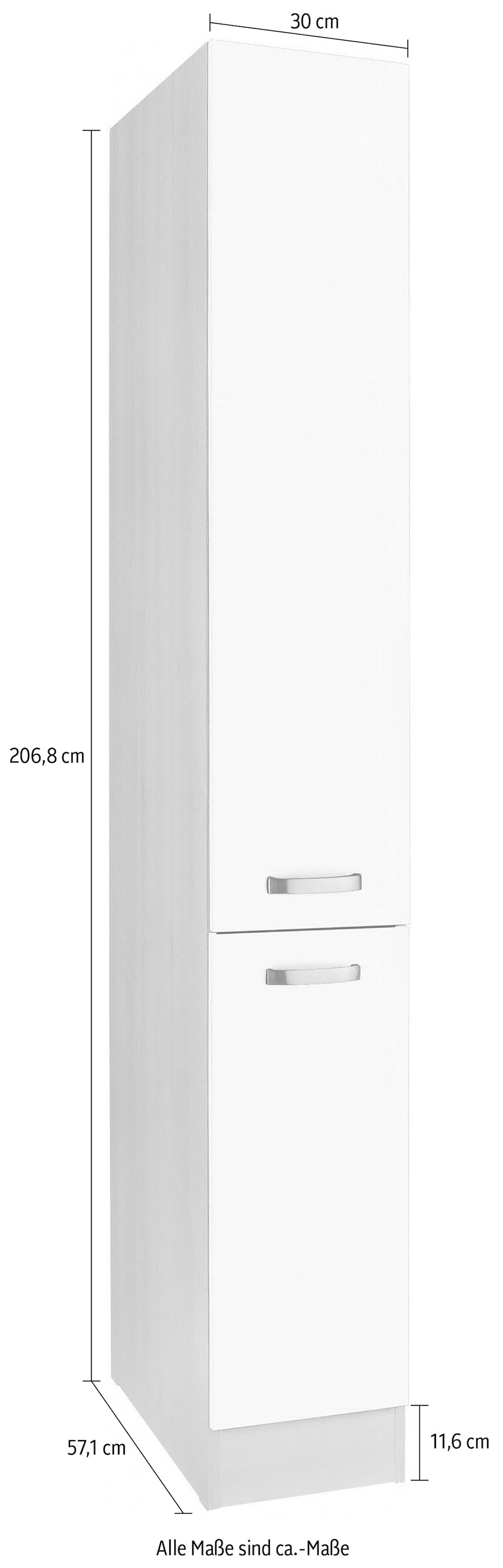 OPTIFIT Apothekerschrank »Faro«, 2 Auszüge, Metallgriffe, Breite 30 cm