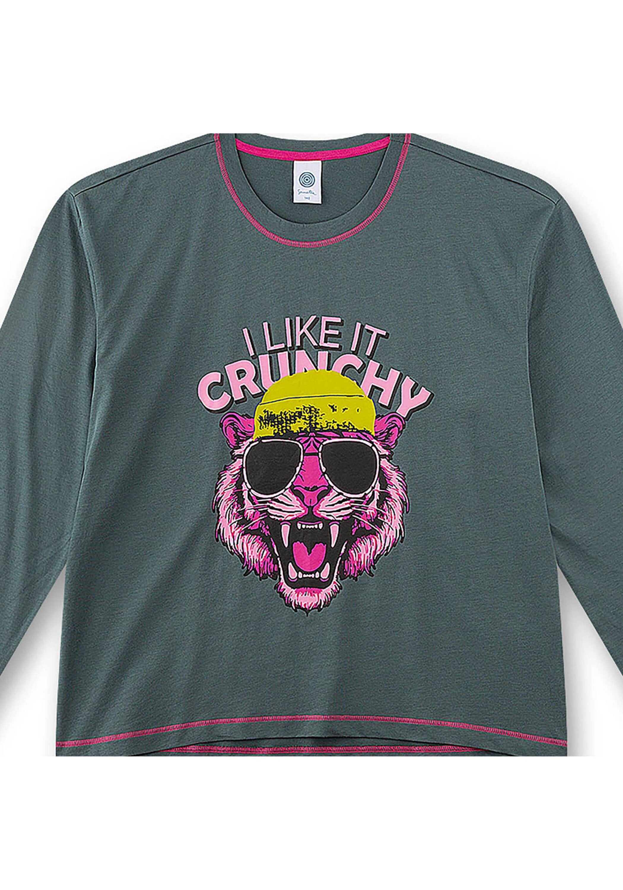 Sanetta Schlafanzug »Pyjama Pyjama Teenager lang I like it crunchy 1er Pack« 1