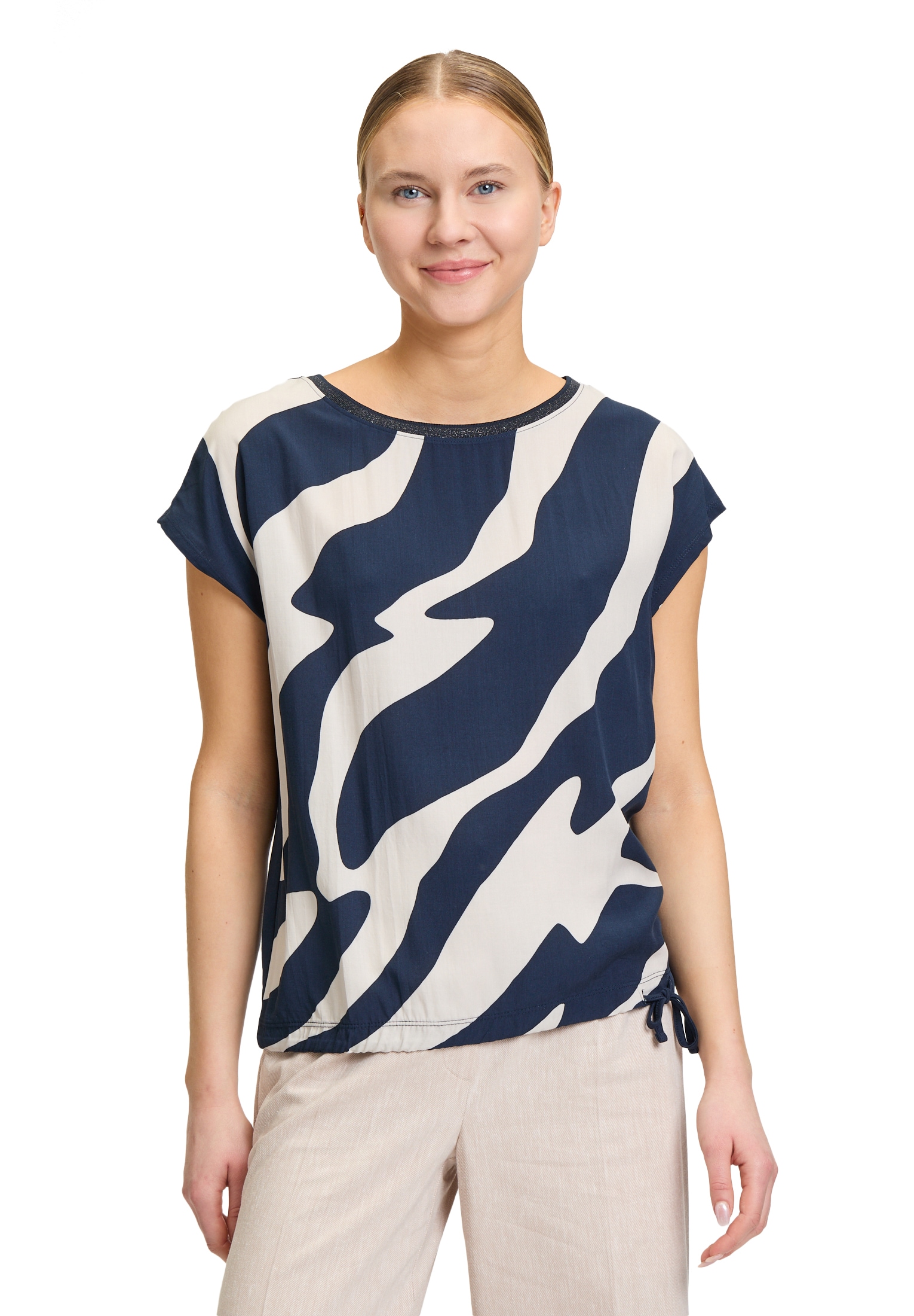 Betty&Co Kurzarmshirt »Casual-Shirt mit Print«