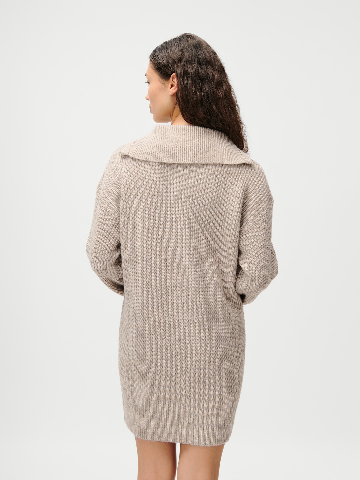 LeGer Strickkleid »Noelia, LeGer by Lena Gercke« Stehkragen mit Reißverschluss, Grobstrick