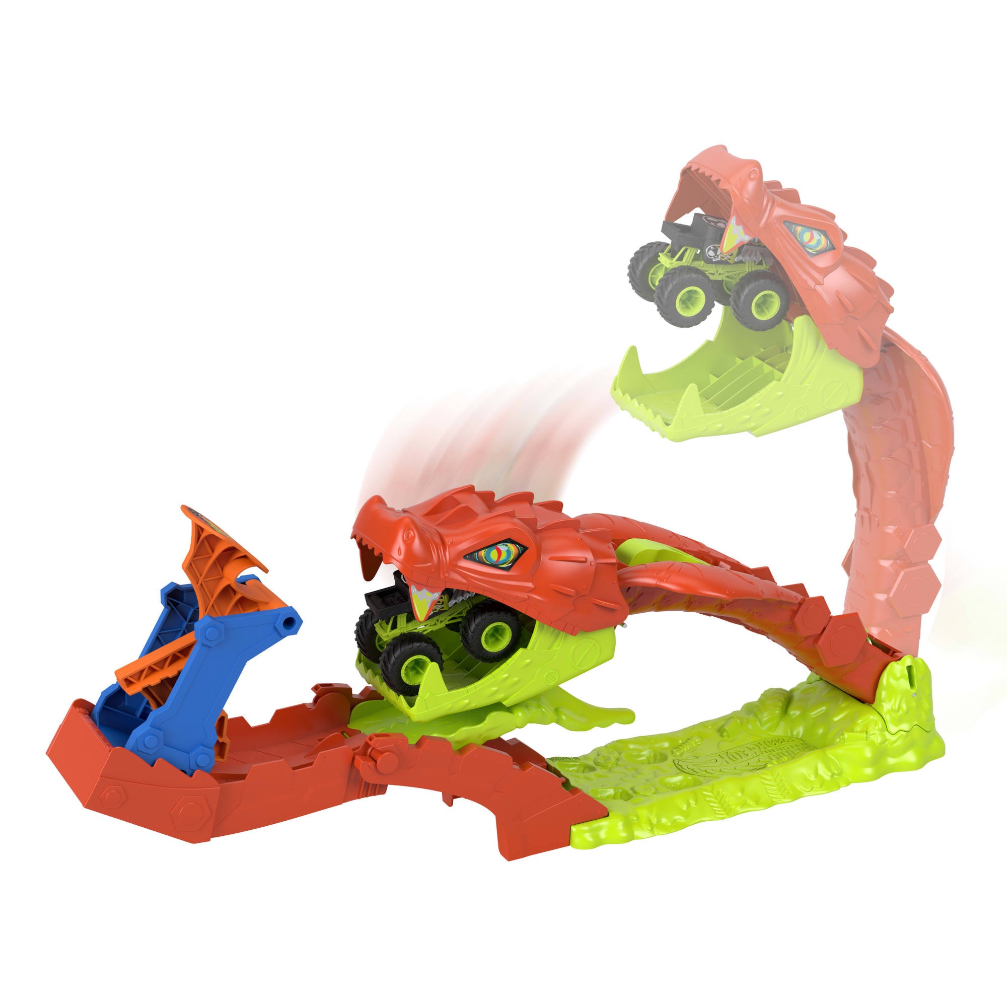 Hot Wheels Autorennbahn »Hot Wheels Monster Trucks Gigantische Schlangenjagd«