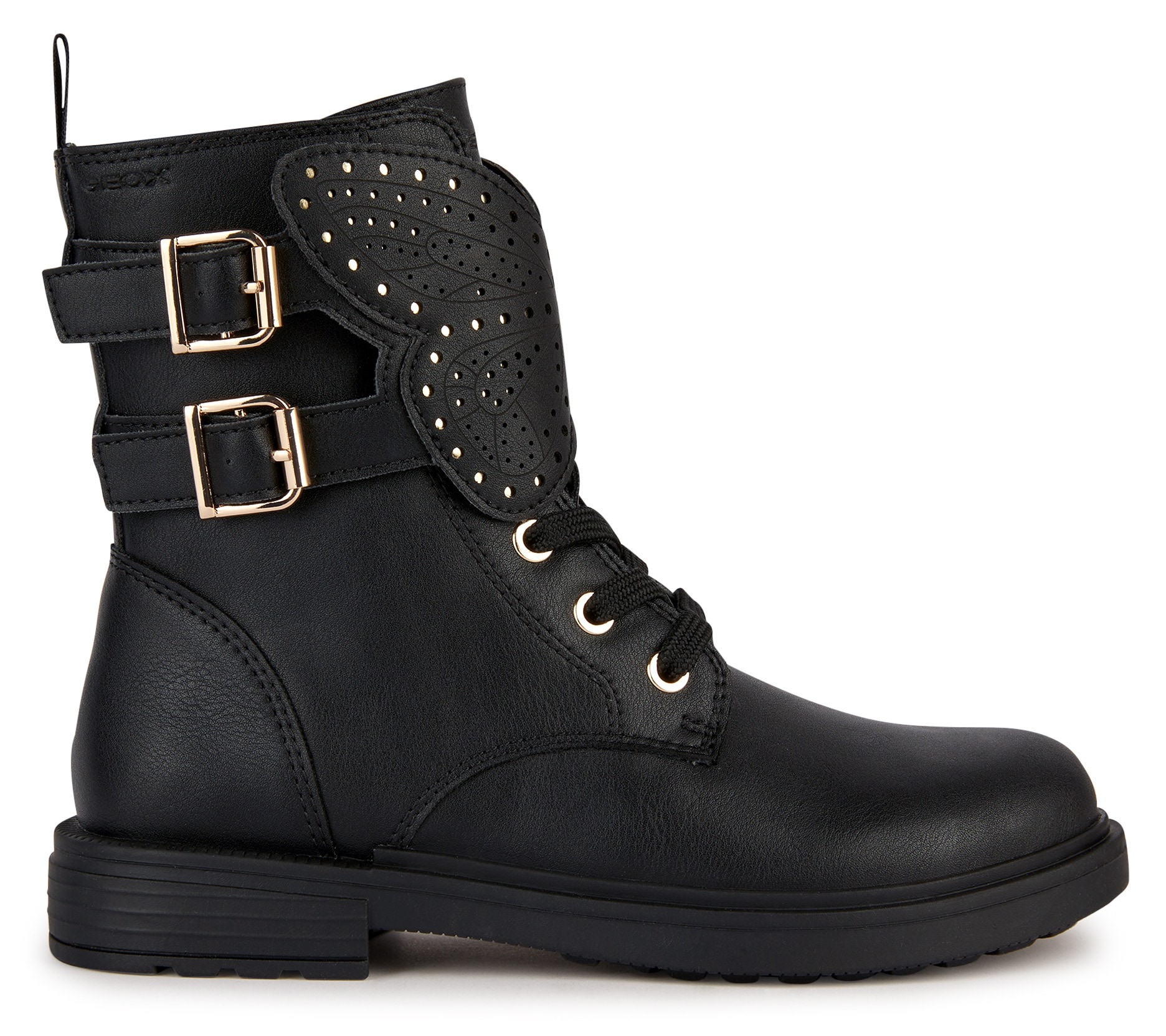 Geox Schnürstiefel »J ECLAIR GIRL«, mit Schmetterlingsapplikation