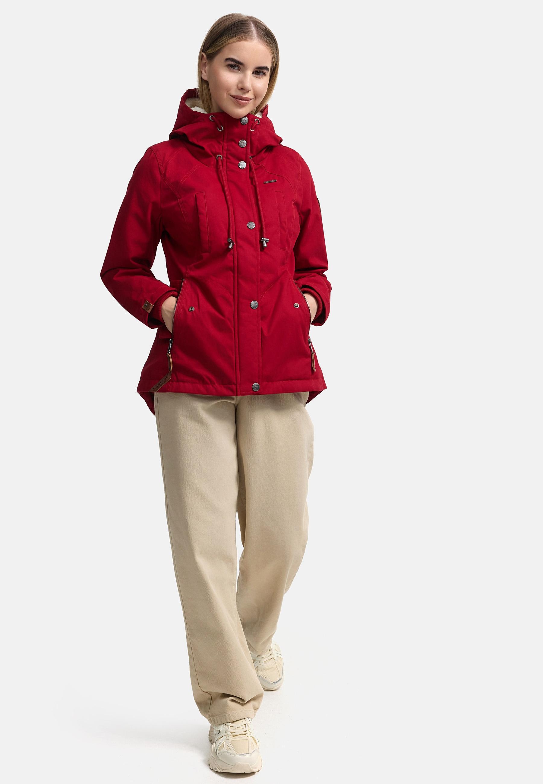 Marikoo Winterjacke »Winterjacke Bikoo«, mit Kapuze, sportliche Damen Outdoor Baumwolljacke mit Kapuze