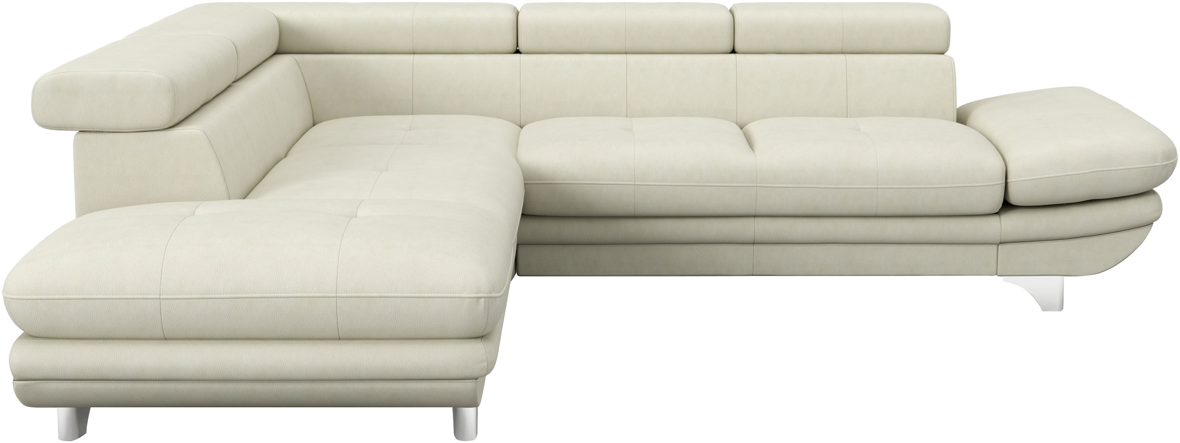 COTTA Ecksofa »Enterprise L-Form«, mit Arm- & Kopfteilverstellung, wahlweise mit Bettfunktion