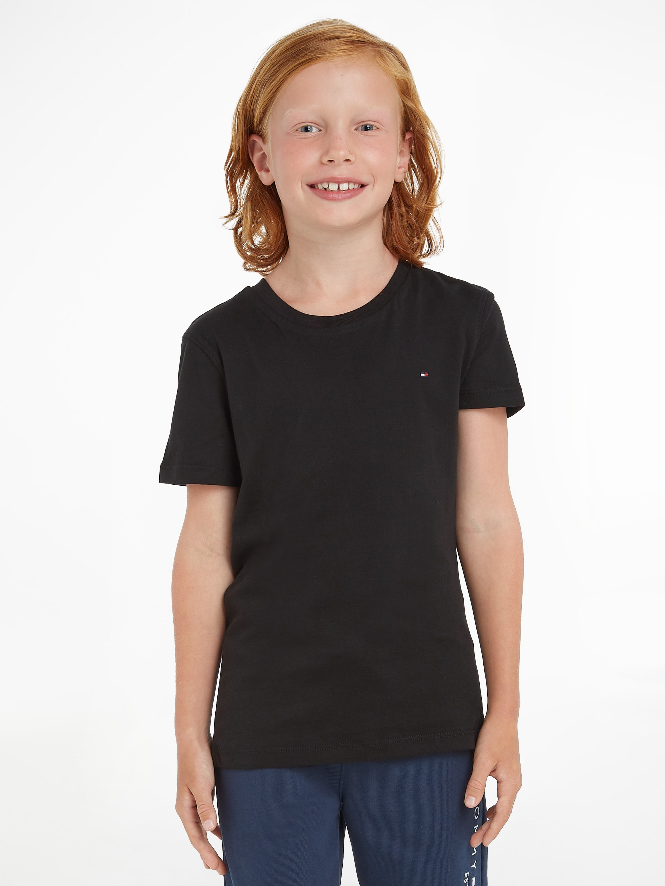 T-Shirt »BOYS BASIC CN KNIT«, Kinder Kids Junior MiniMe,für Jungen