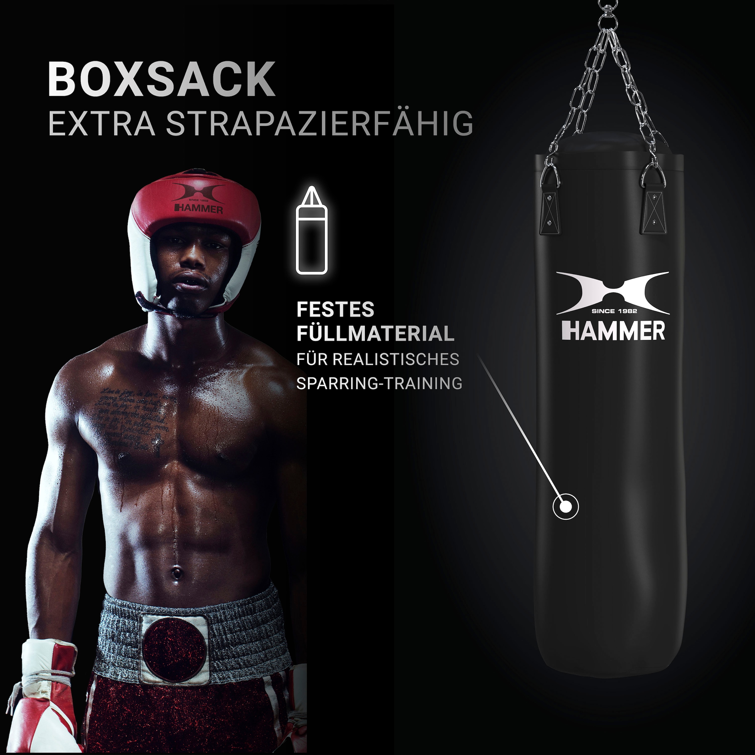Hammer Boxsack »Black Kick« bei