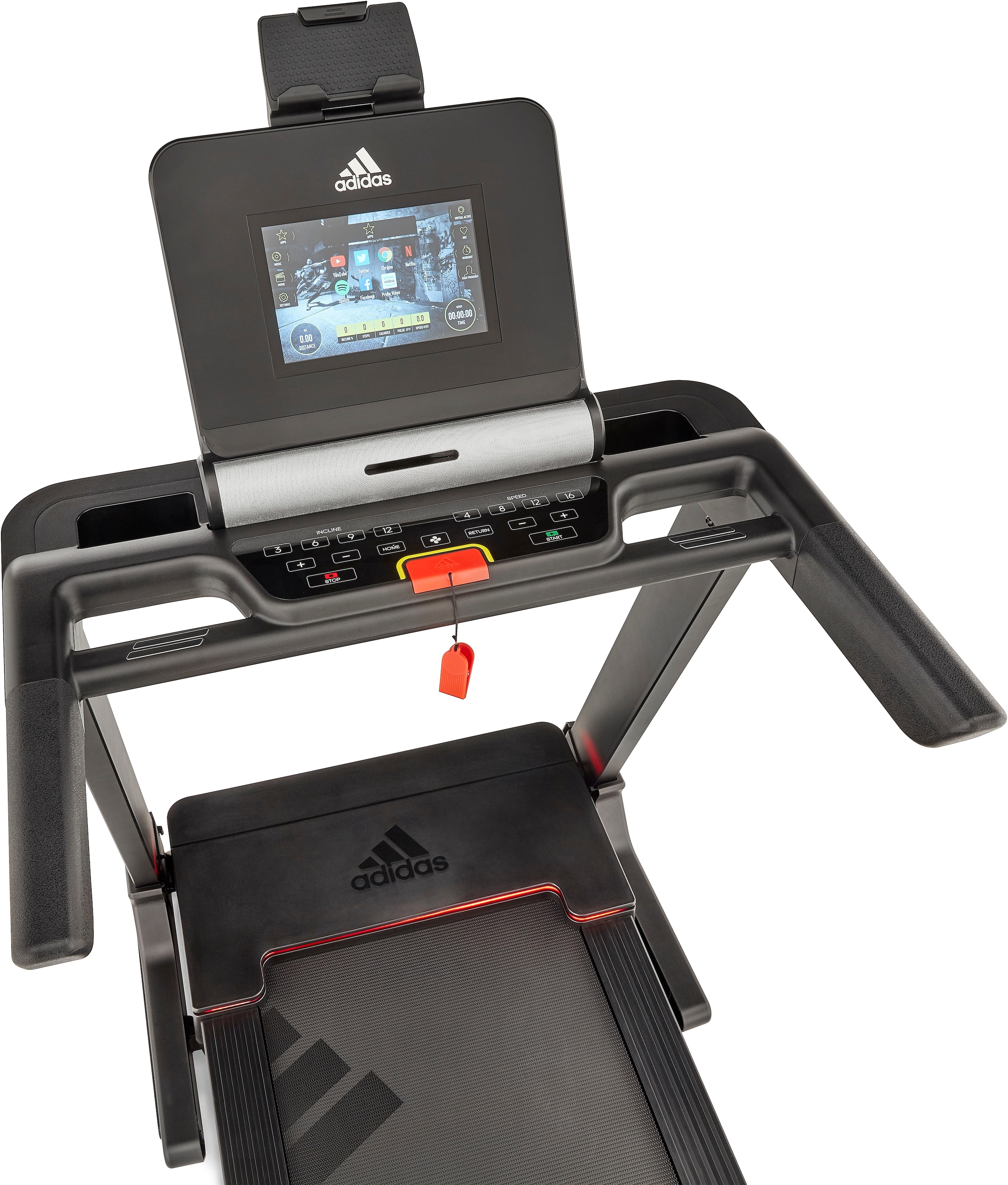 adidas Performance Laufband »T-19x«, (mit integriertem Ventilator und Tablet-Halterung), bis max. 20 km/h, klappbar