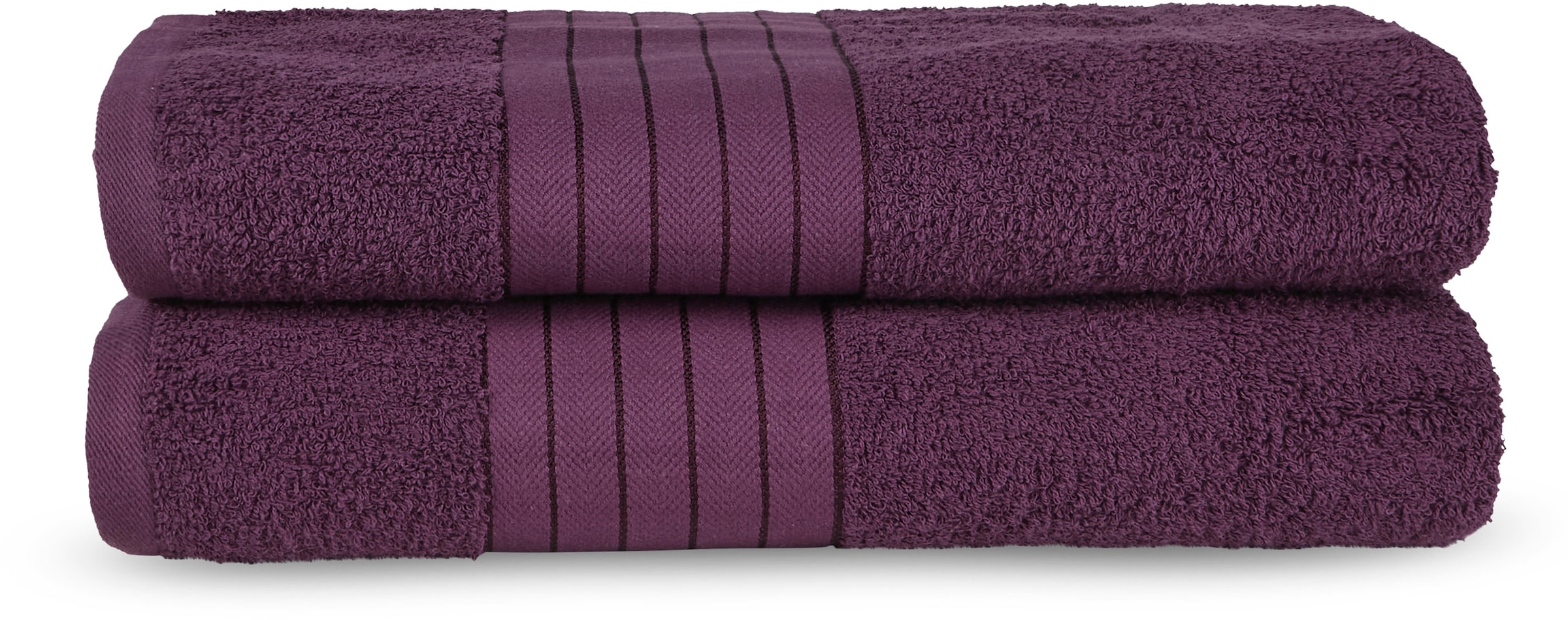 Badetuch »Uni Towels«, (2 St., 2er Set Badetücher 70 x 140 cm), Baumwolle,...