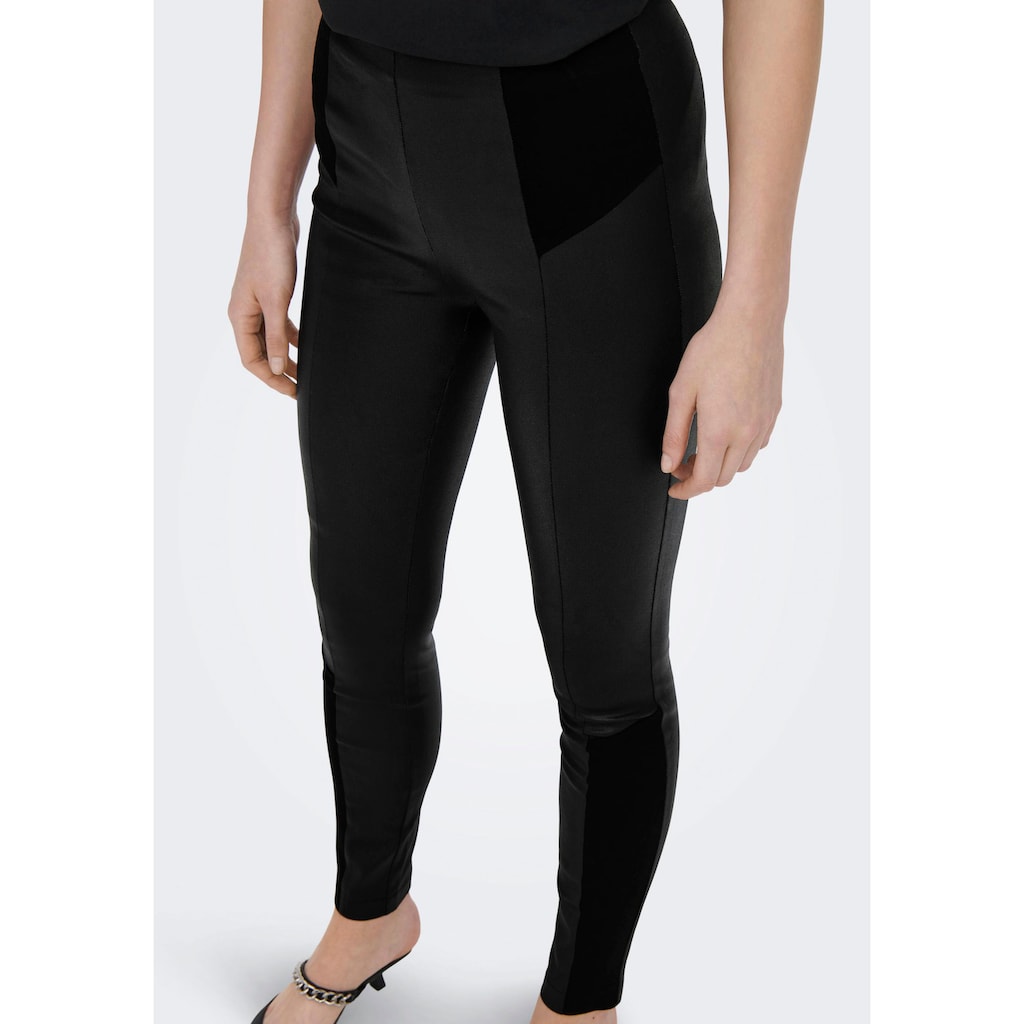 ONLY Lederimitathose »ONLCLAREMONT COATED INSERT LEGGINGS«