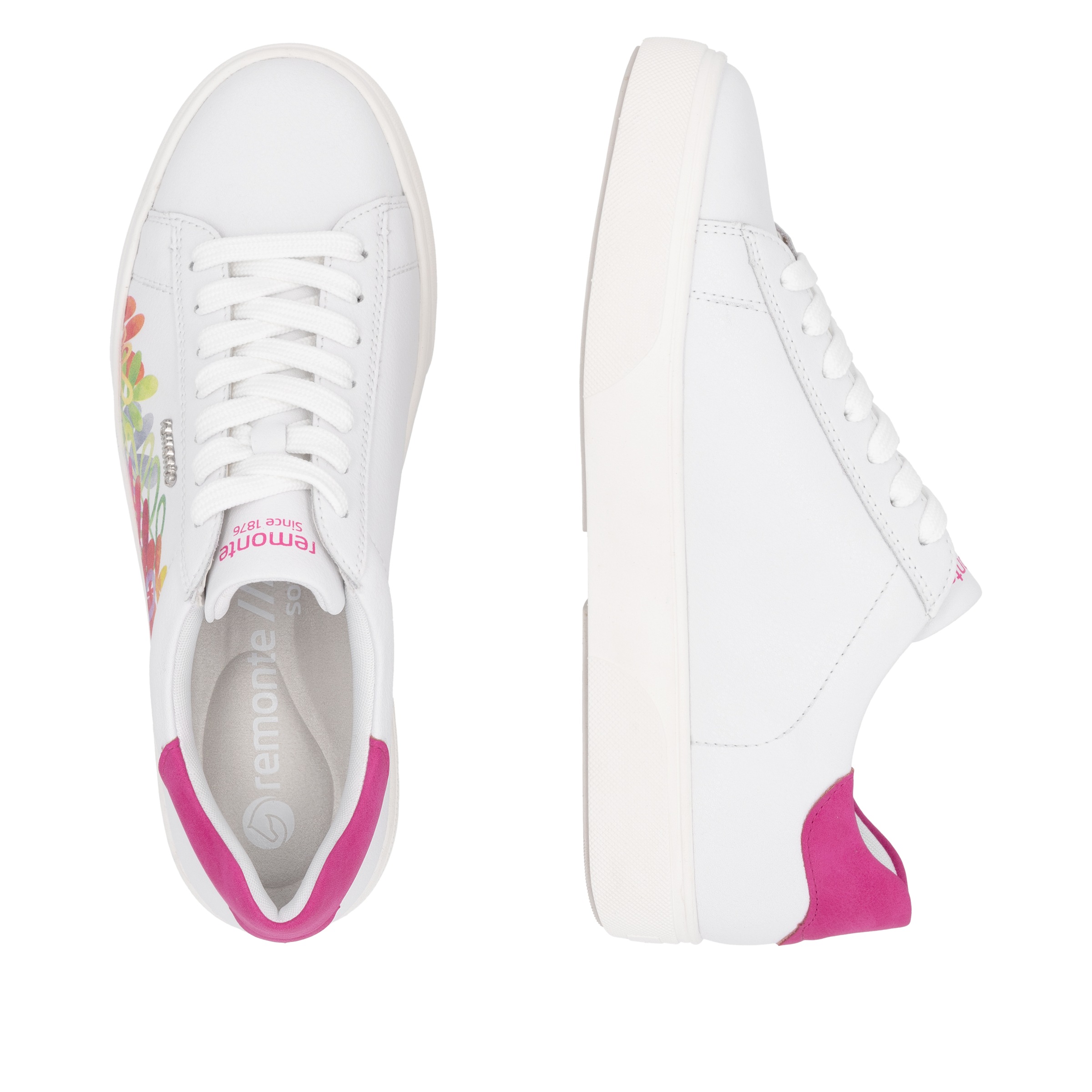 Remonte Plateausneaker, Schnürschuh, Freizeitschuh, Halbschuh mit Kontrastbesatz