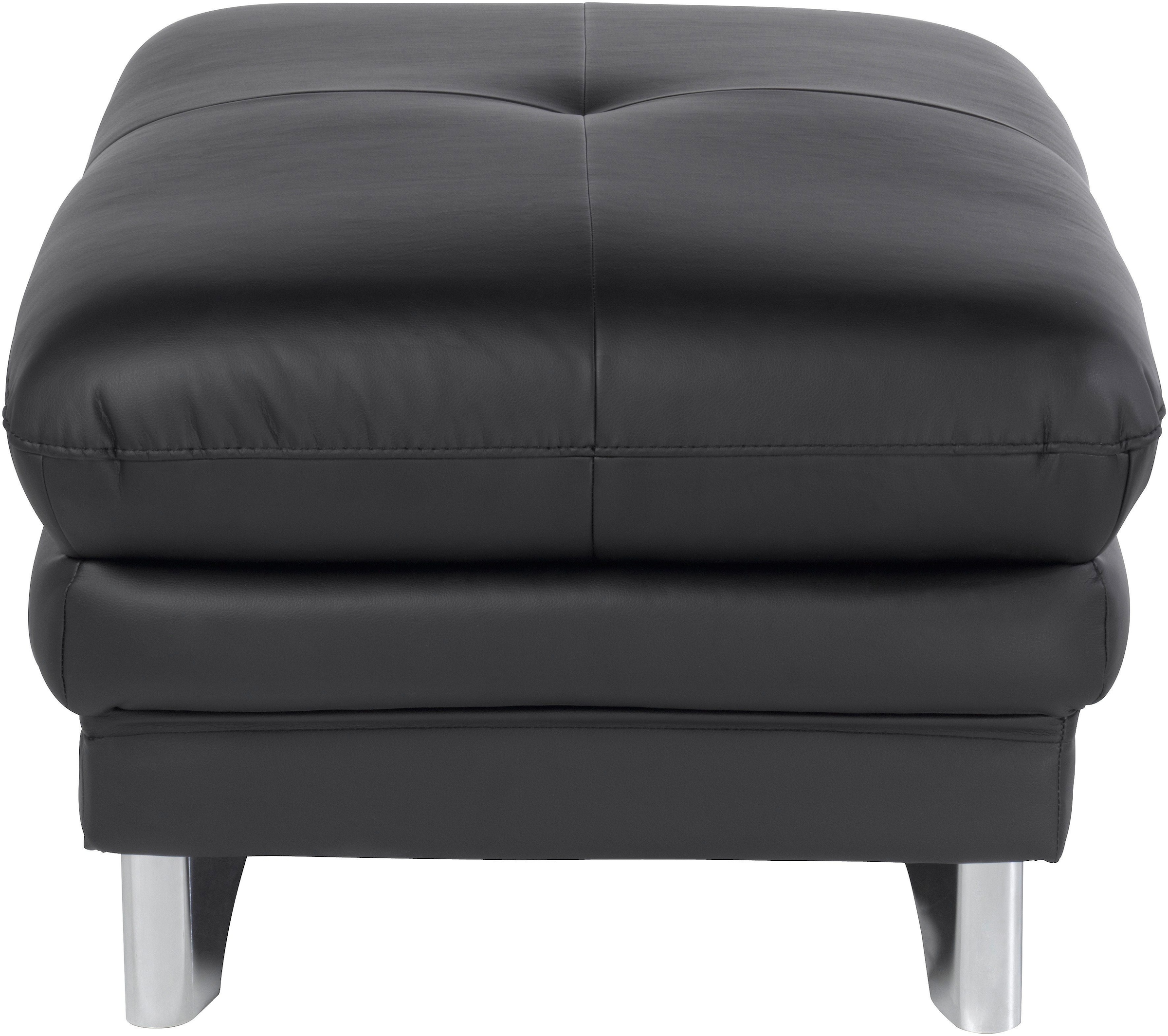COTTA Polstergarnitur »Enterprise«, (Set), Set: Ecksofa, Hocker, Kopfteilverstellung, wahlweise mit Bettfunktion
