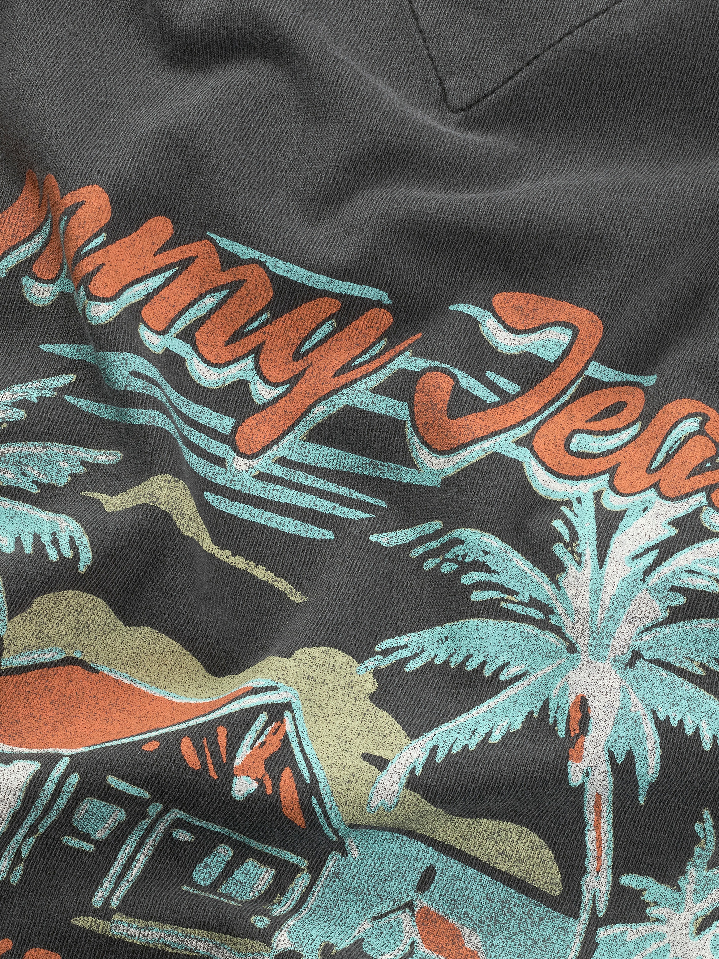 Tommy Jeans T-Shirt »TJM REG CABANA SS TEE EXT«, mit großem Rückenprint Backprint Washed Out