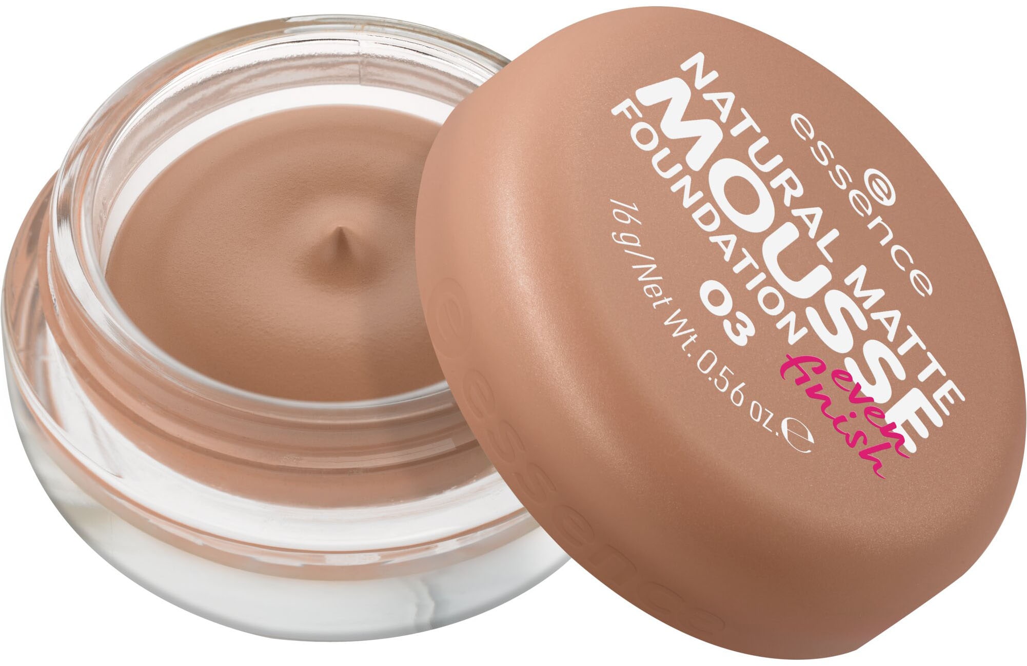 Essence Foundation »NATURAL MATTE MOUSSE FOUNDATION«, (3er-Pack), mit Clean-Beauty-Textur