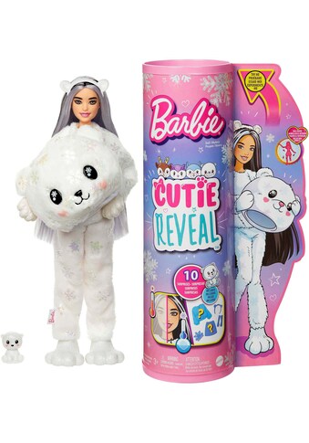 Barbie Anziehpuppe »Cutie Reveal Winter Sparkle Series, Polar Bear«, mit... kaufen