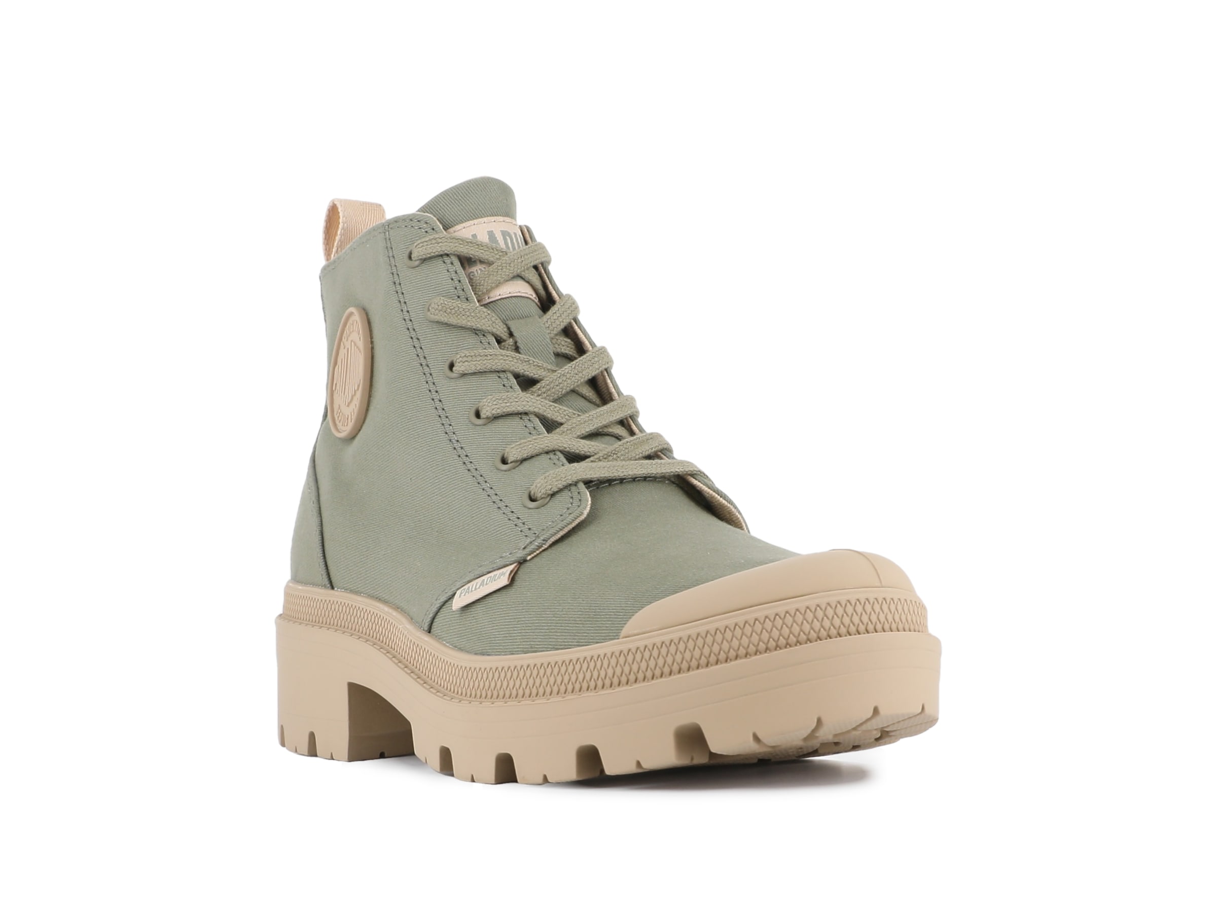 Palladium Schnürstiefelette »PALLABASE TWILL«  Schnürstiefel, Schnürboots aus Canvas mit Reißverschluss