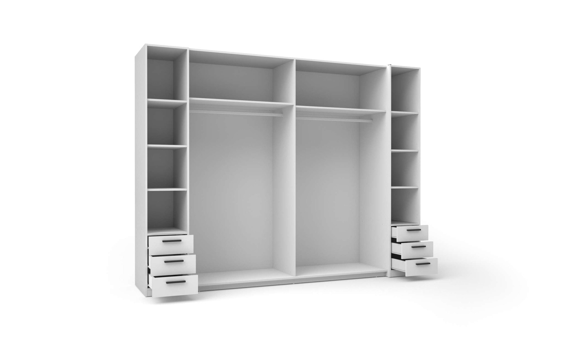 INOSIGN Kleiderschrank »Antioch, FSC-zertifiziert, mit Dreh-UND Schiebetüren«, (B/T/H 270/61,4/207cm, inklusive Einlegeböden und Kleiderstangen), mit oder ohne Spiegel und Schubladen - YOUR Choice
