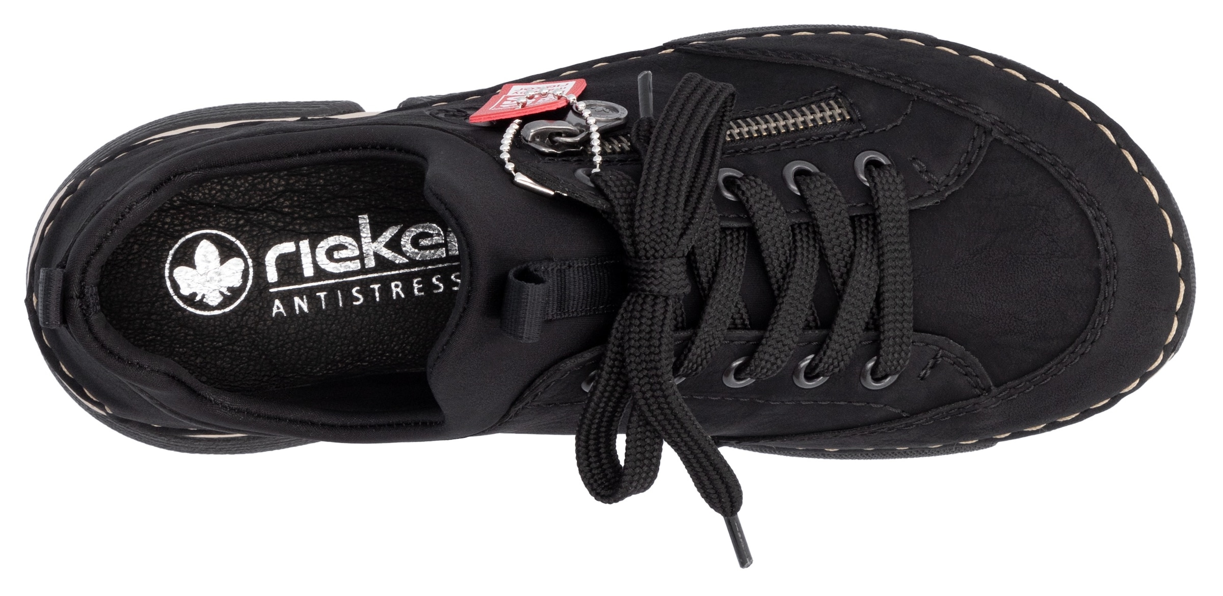 Rieker Slip-On Sneaker, Schlupfschuh, Halbschuh, Freizeitschuh mit weicher Innensohle