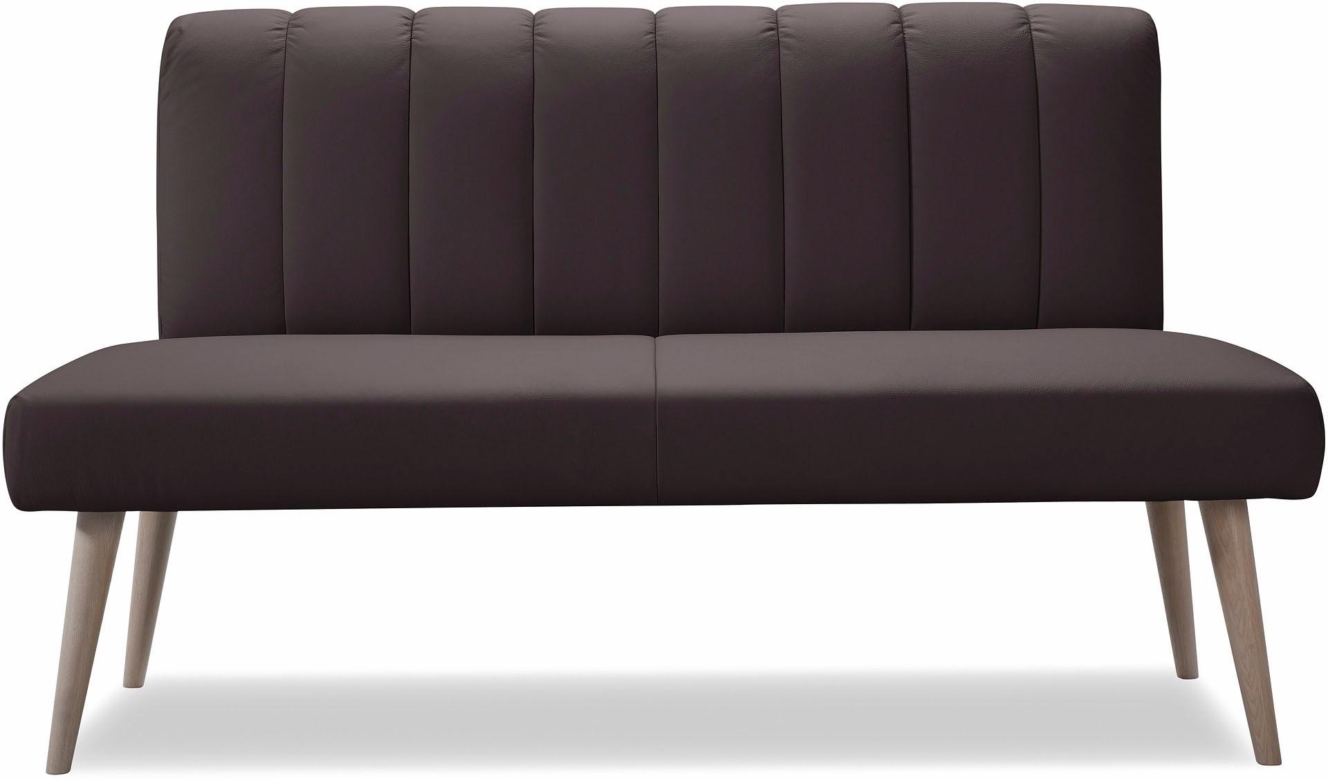 exxpo - sofa fashion Sitzbank »Costa, moderne Rückensteppung, bequem und elegant, hoher Holzfuß«, hochwertige Detailverarbeitung, Frei im Raum stellbar