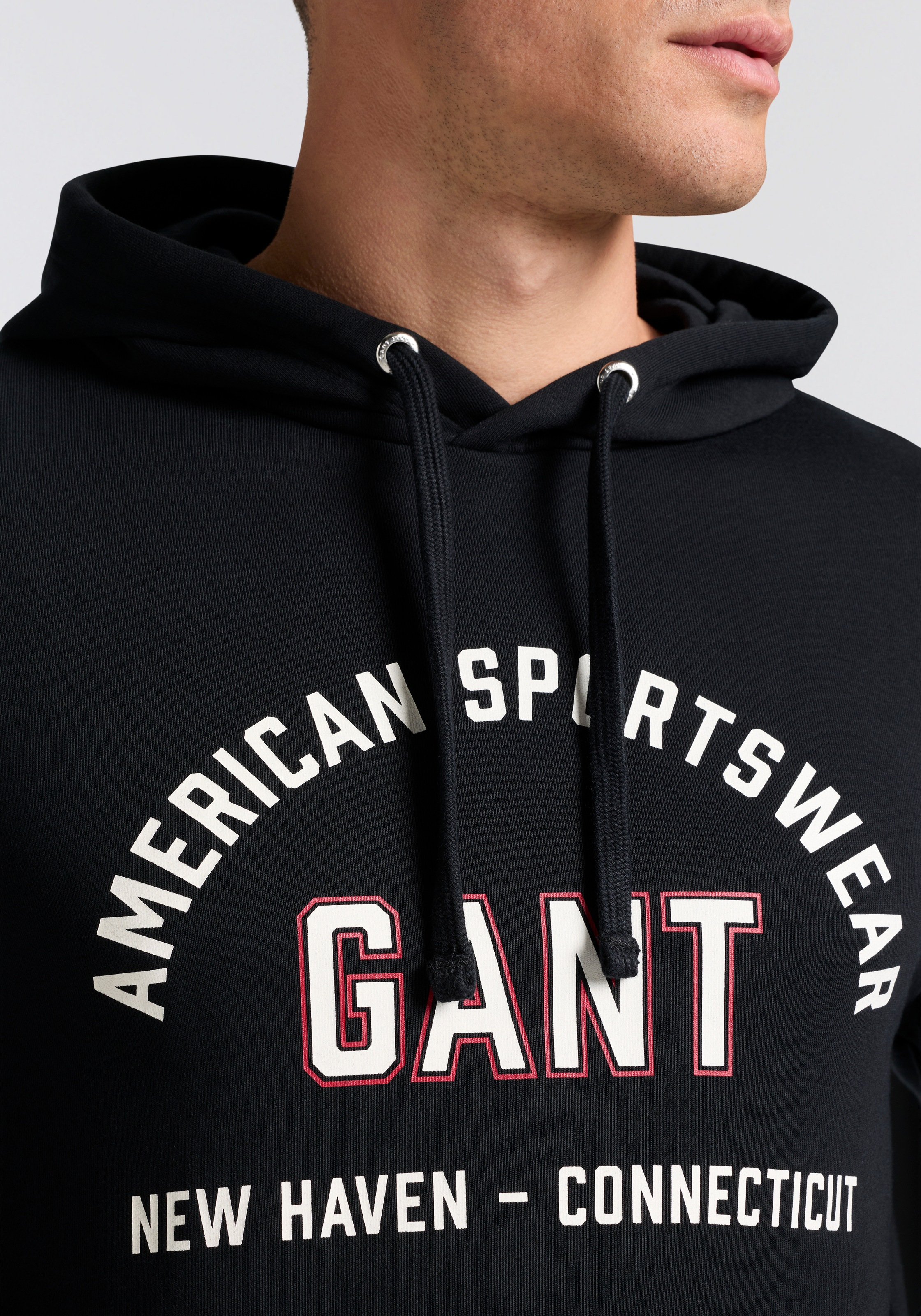 Gant Sweatshirt »PRINTED GRAPHIC«, mit Kapuze, regular fit, Kängurutasche
