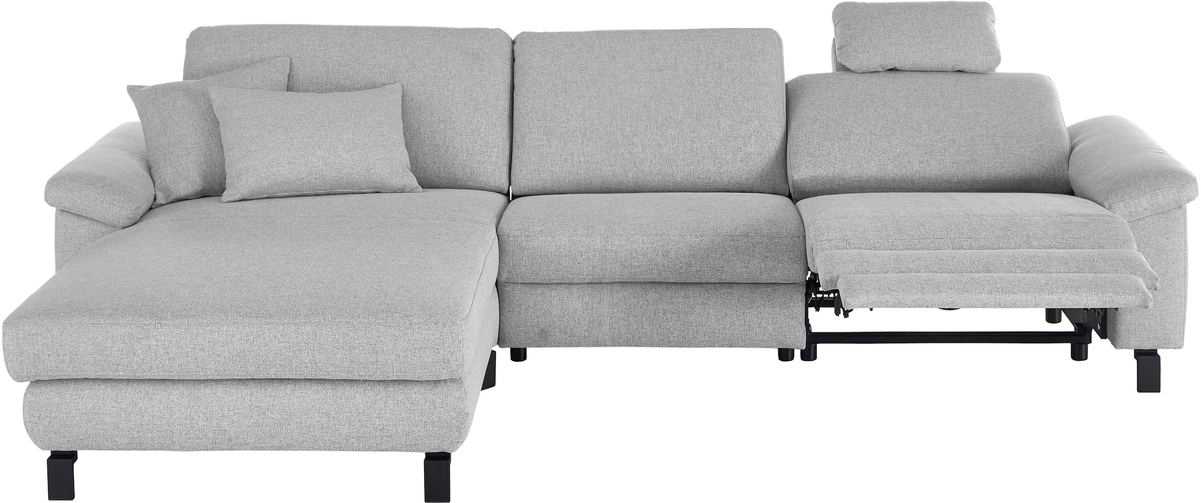 3C Candy Ecksofa »Mainau L-Form«, Relaxfunktion im 1,5-Sitzer, motorische Schlaffunktion in Longchair