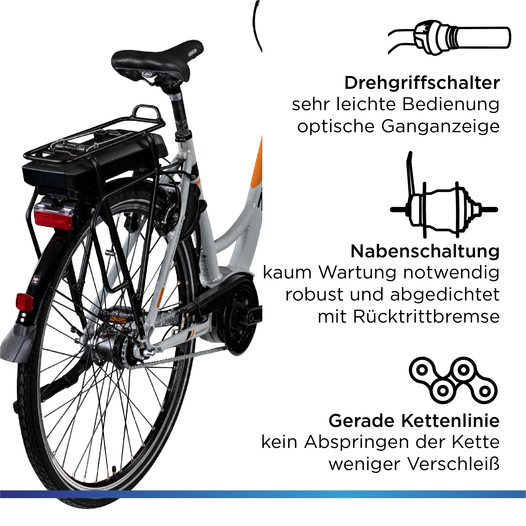 Zündapp E-Bike »X200«, 7 Gang, Shimano, Nexus, Mittelmotor 250 W, Pedelec, Elektrofahrrad für Damen u. Herren