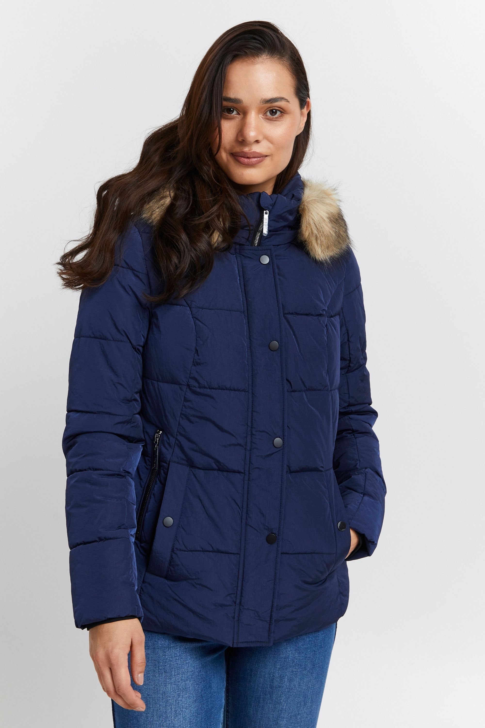 fransa Winterjacke »Winterjacke FRBac«, mit Kapuze