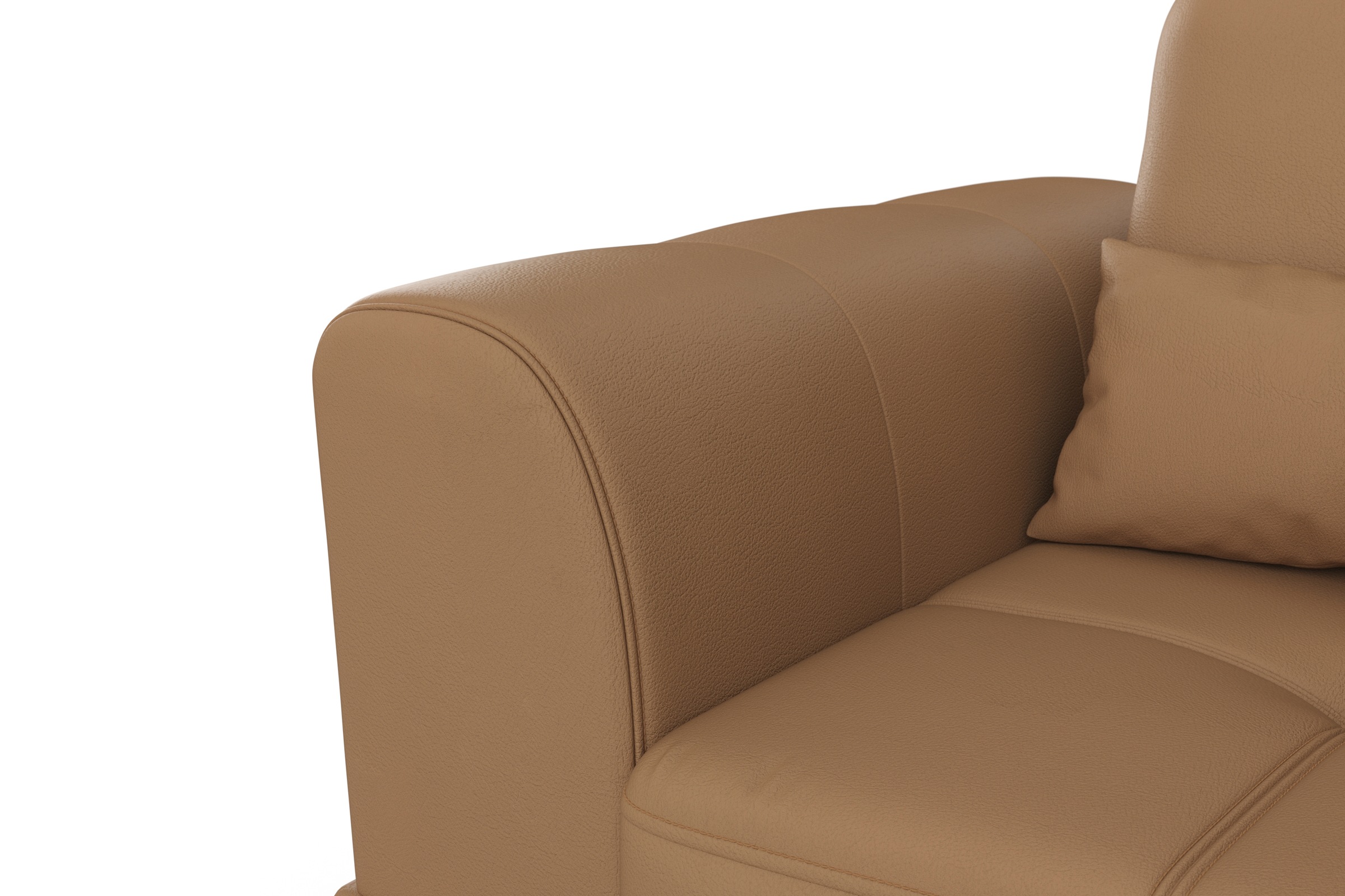 sit&more Ecksofa »Bendigo L-Form«, inklusive Sitztiefenverstellung, Bodenfreiheit 15 cm, in 2 Fußfarben
