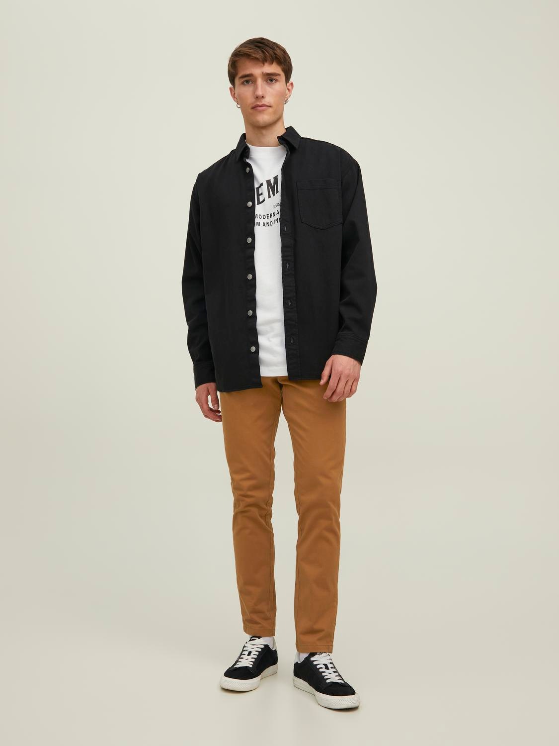 Jack & Jones Chinos »JPSTMARCO mit Stretchkomfort und schmalem Bein«, mit Reißverschluss