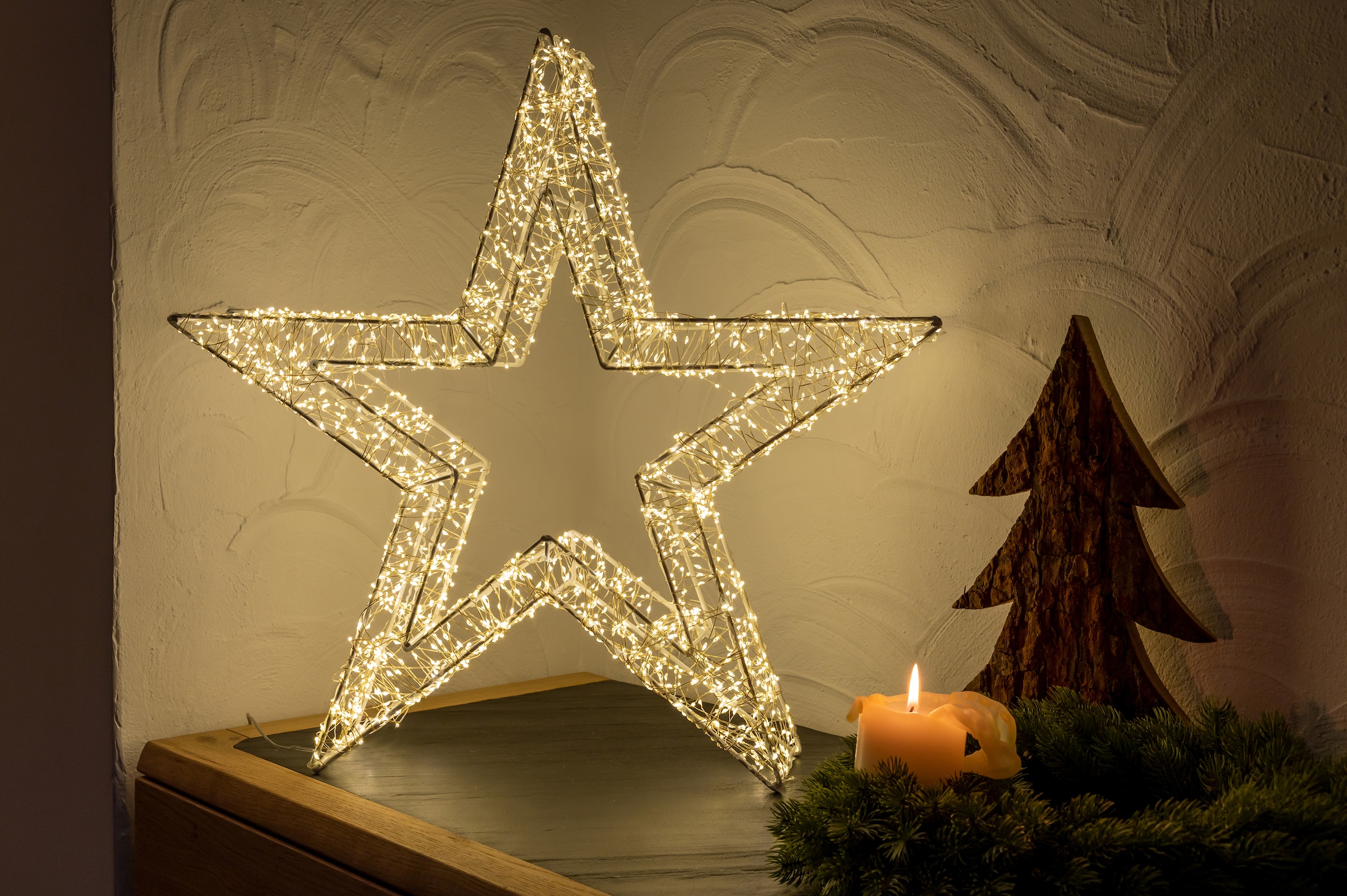XXL Star-Max Jahren Weihnachtsdeko Stern »Weihnachtsstern, mit aussen«, 960 LED Garantie | flammig-flammig, online LED stromsparende kaufen 3
