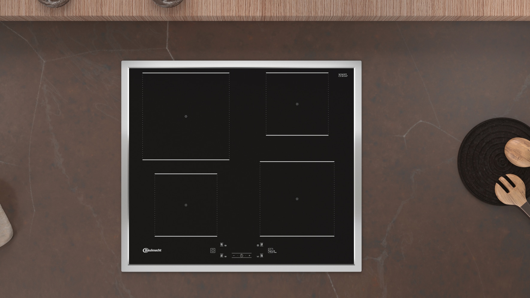 BAUKNECHT Backofen-Set »BAKO 740 IND IN« mit 1-fach-Teleskopauszug Hydrolyse Set, 2 Stk. tlg. Hydrolyse - Reinigung mit der natürlichen Kraft des Dampfes bei 90 °C
